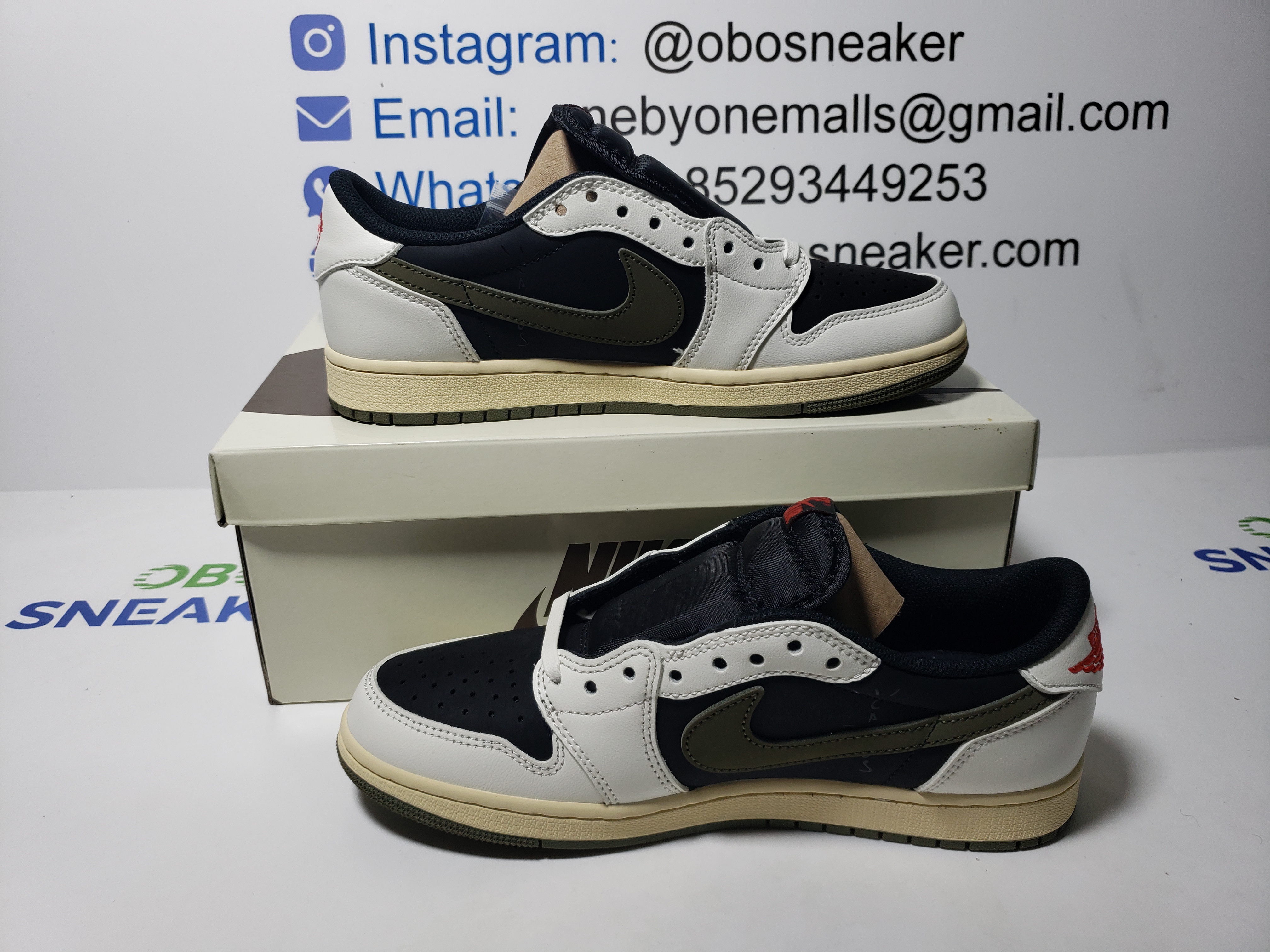 【$59 SALE】Air Jordan 1 Retro Low OG SP Travis Scott Olive (Women's)  DZ4137-106 review Obosneaker 01