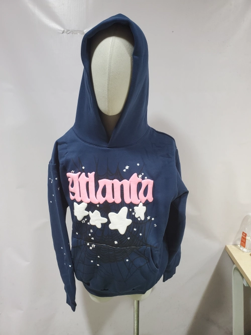 Sp5der Atlanta Hoodie Navy review 