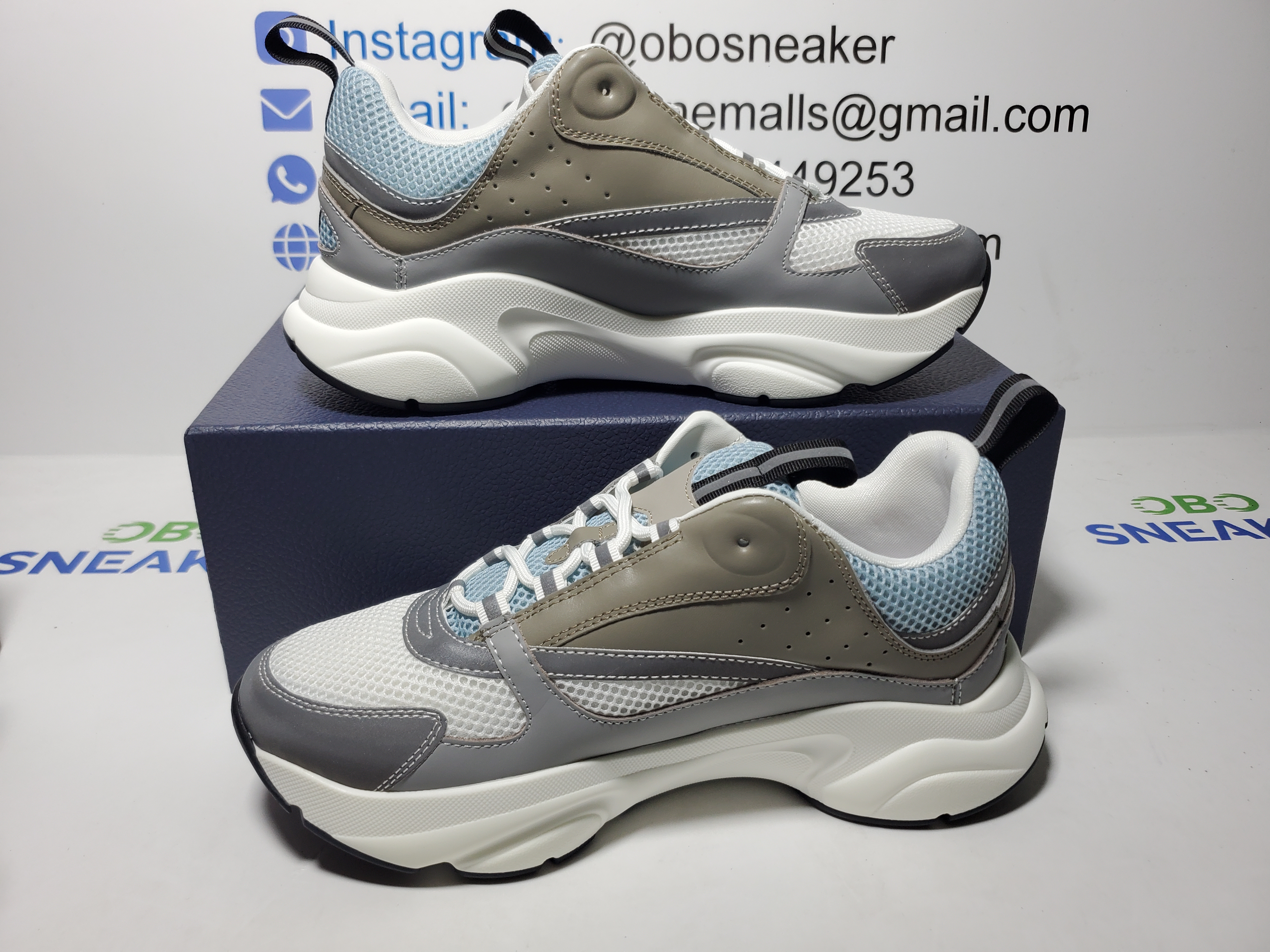 Dior B22 White Blue 3SN231YXX_H865 review Obosneaker 01