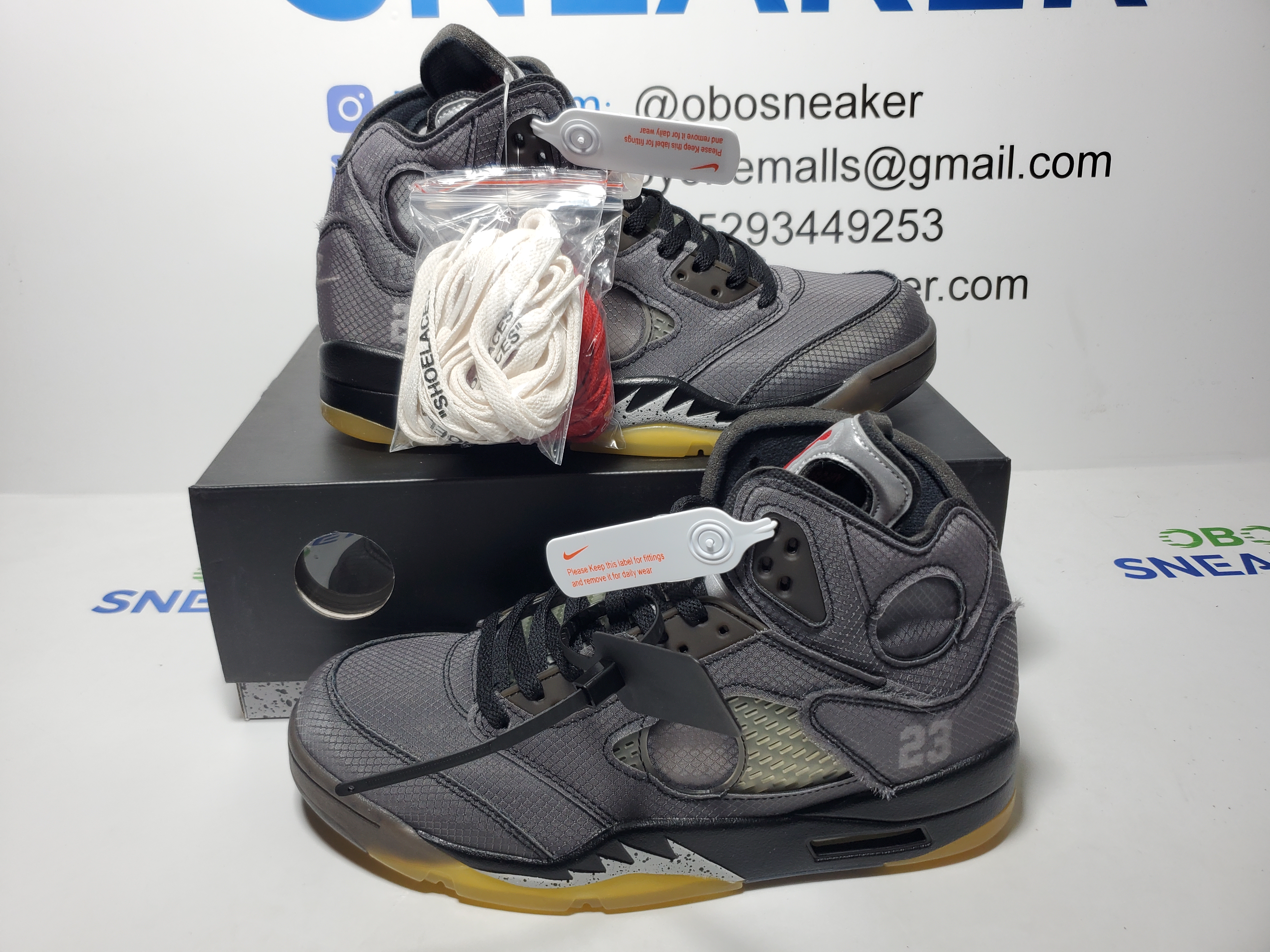 Air  Jordan 5 Retro Off-White Muslin CT8480-001 review Obosneaker 01