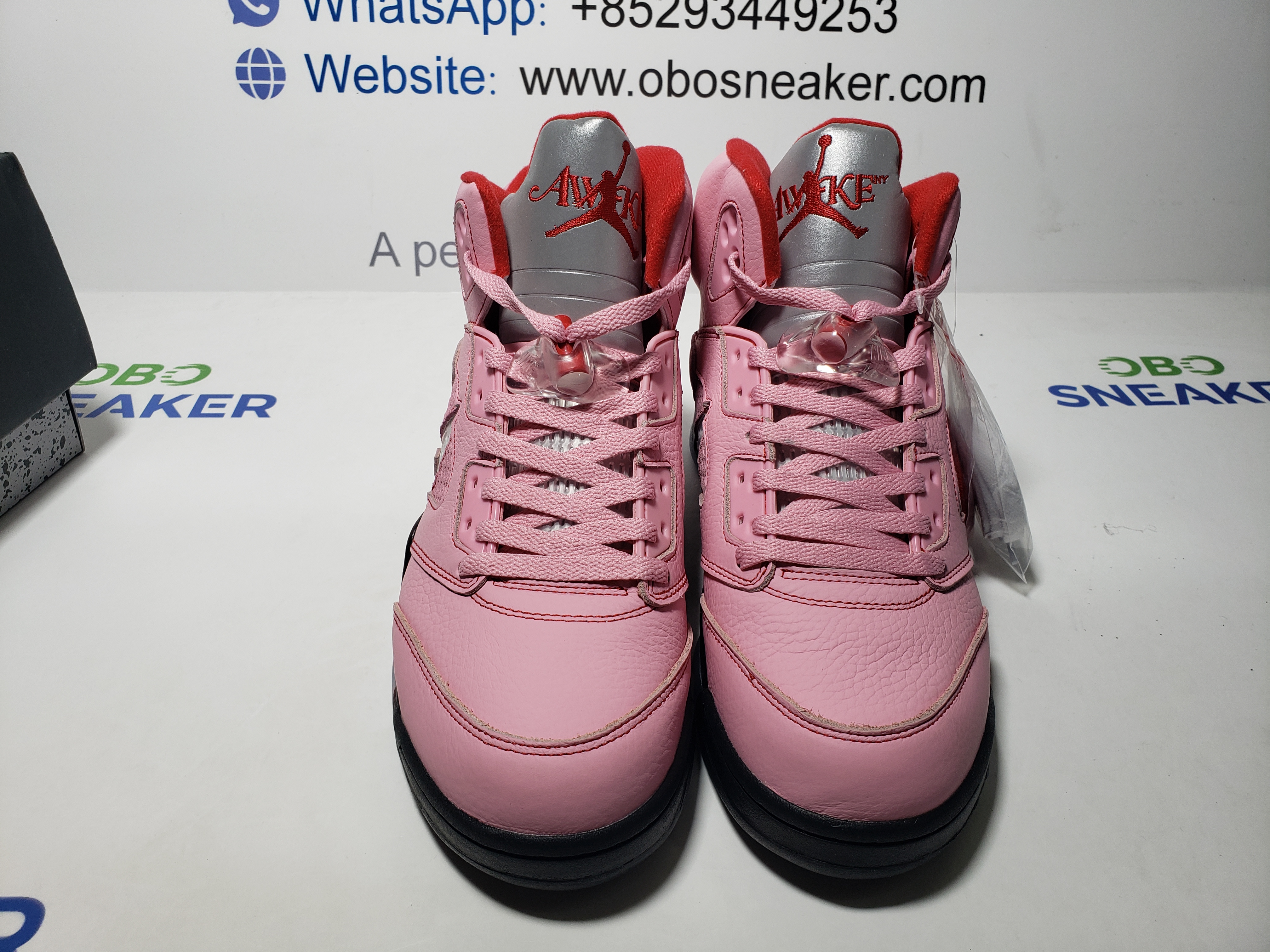 Top Version Air Jordan 5 Retro x Awake NY Arctic Pink DV4982-600 review Obosneaker 03