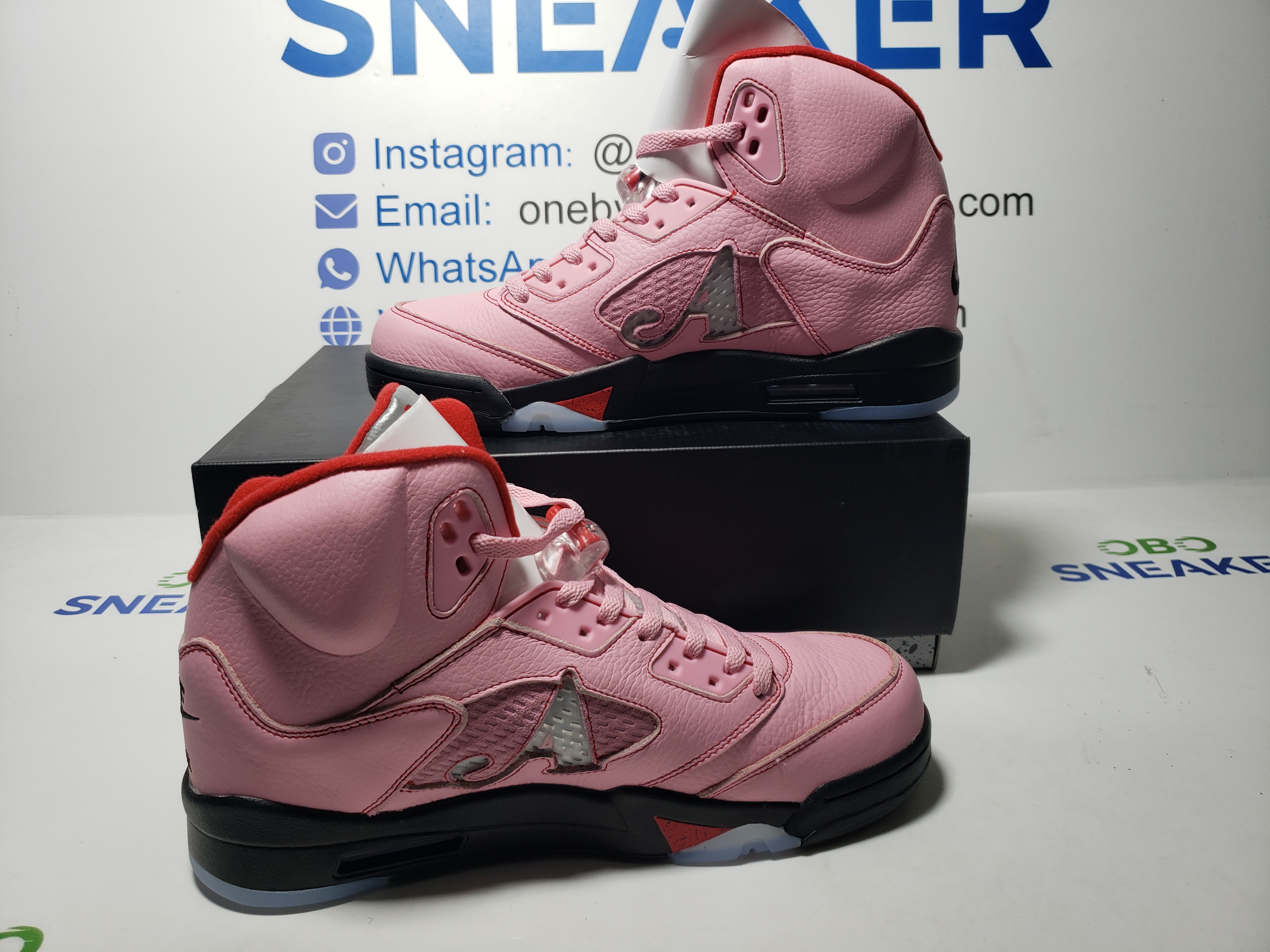 Top Version Air Jordan 5 Retro x Awake NY Arctic Pink DV4982-600 review Obosneaker 01