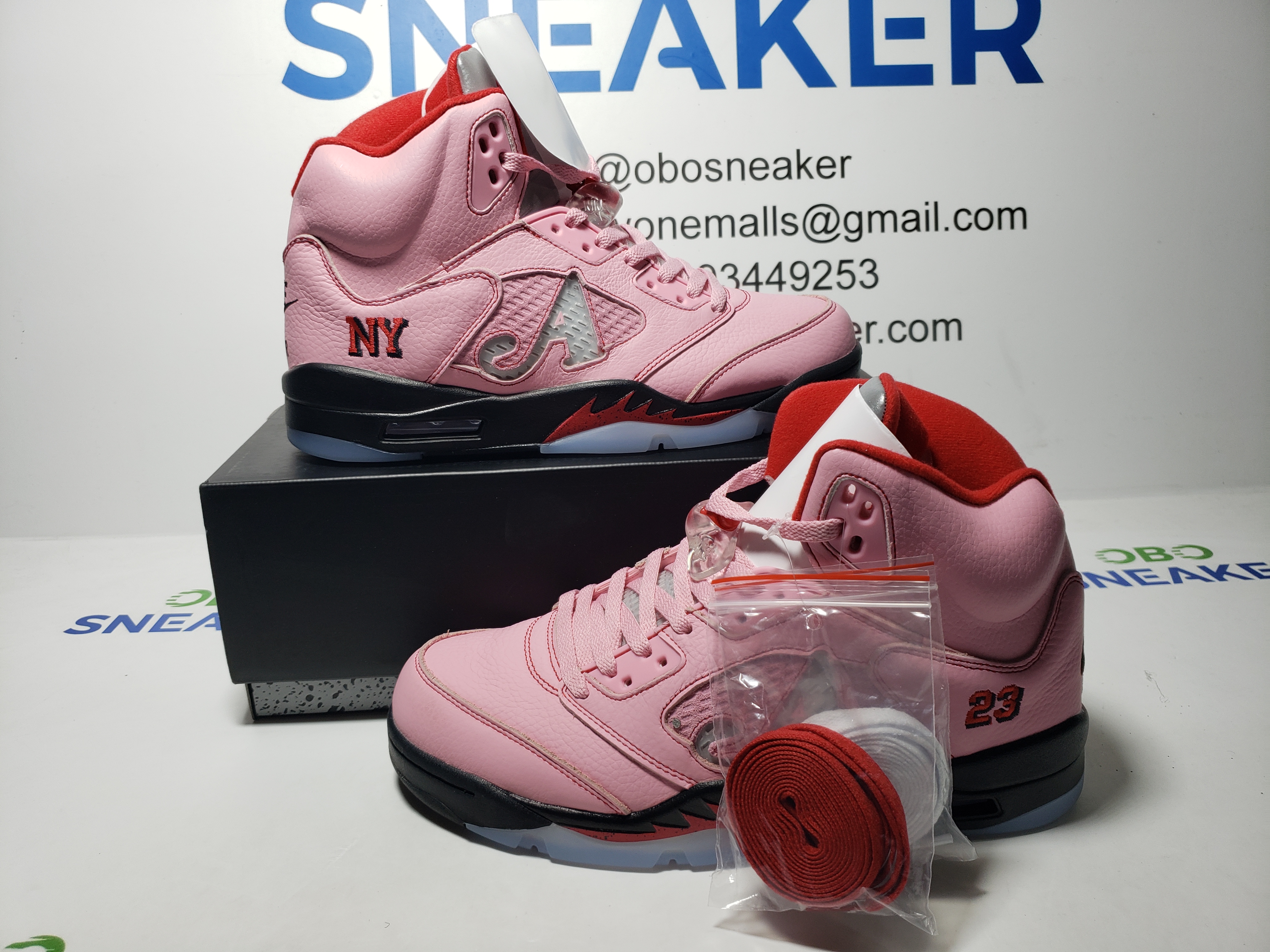 Top Version Air Jordan 5 Retro x Awake NY Arctic Pink DV4982-600 review Obosneaker 00