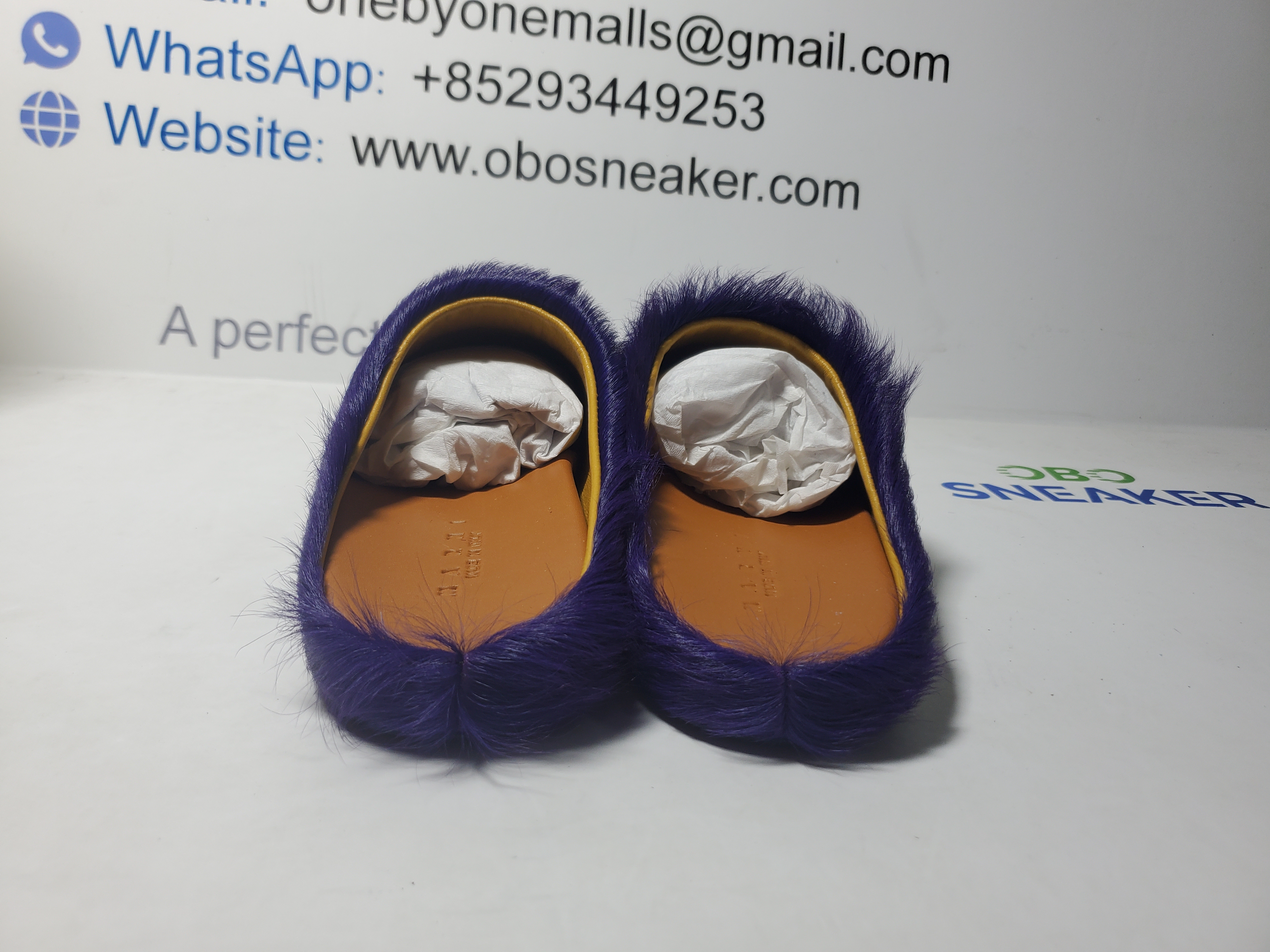 Marni Long-Hair Calfskin Fussbett Sabot Purple SBMR000600P623600C74 review Obosneaker 02