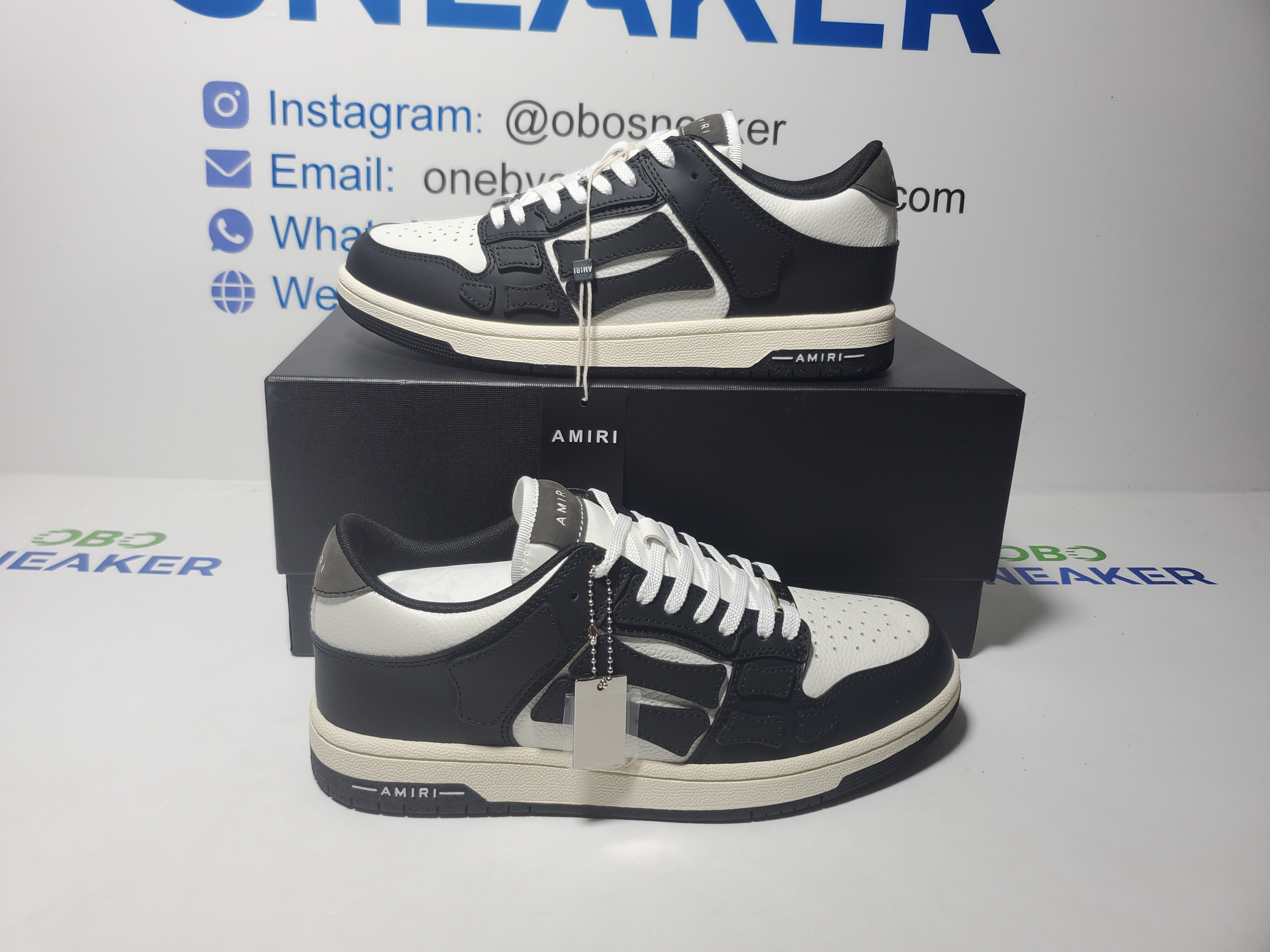 AMIRI MA-1 Skel Top Low White Black White MFS003-004  review Obosneaker 00