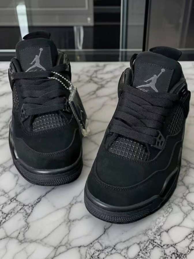 【FLASH SALE】TOP Version Air Jordan 4 Retro Black Cat CU1110-010 review Caesar 01