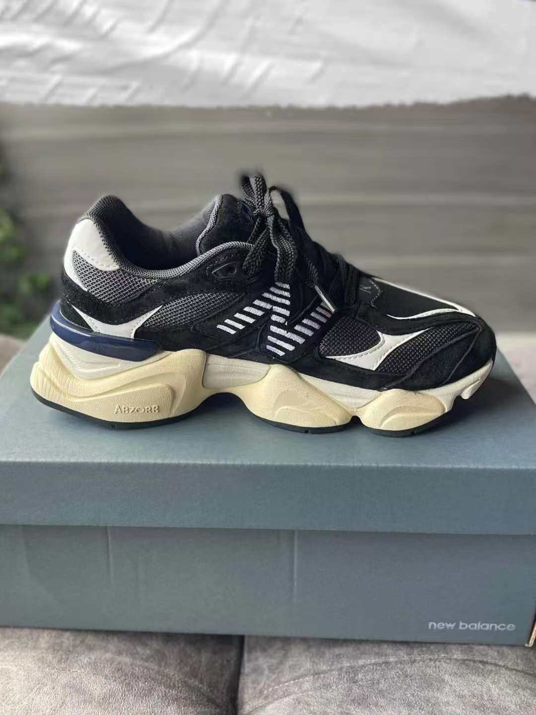 New Balance 9060 Black and White U9060AAA review Haley 02