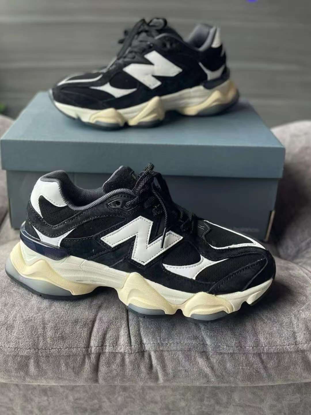 New Balance 9060 Black and White U9060AAA review Haley 01