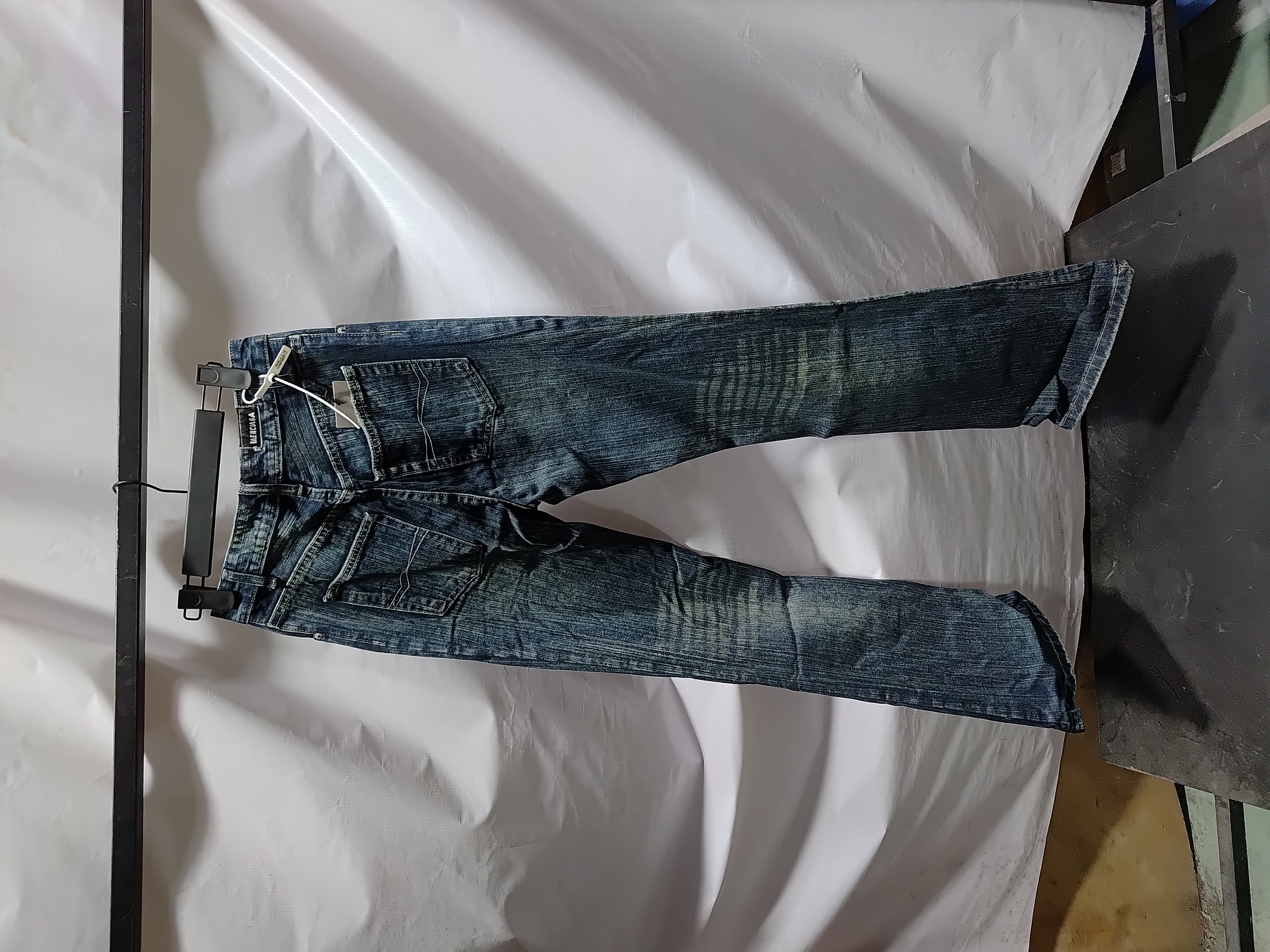 Balenciaga LOOK BOOK Blue Washed Orange Flared Jeans review Obosneaker 01