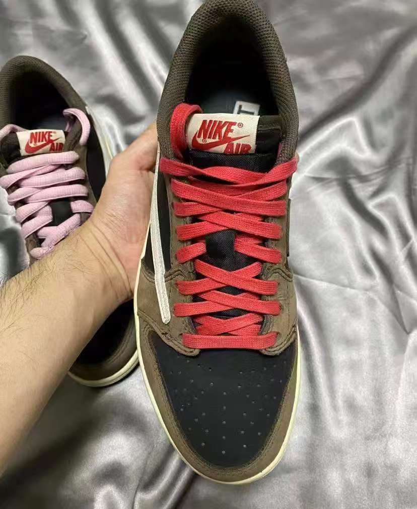 TOP Version Travis Scott x Air Jordan 1 Low OG SP-T CQ4277-001 review Oliver 00