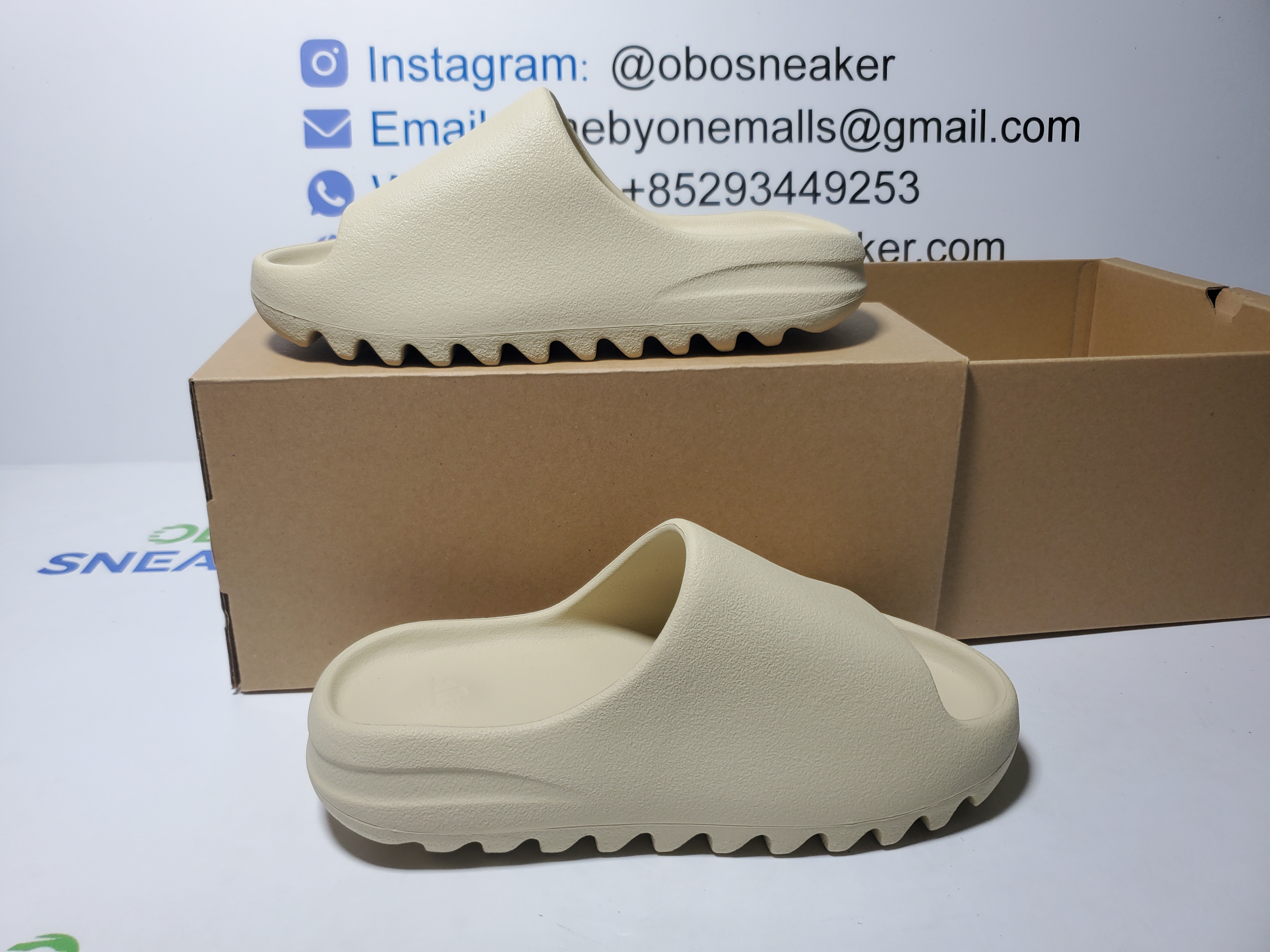 Adidas Yeezy Slide Bone (2022/2023 Restock) FZ5897 review Obosneaker 01
