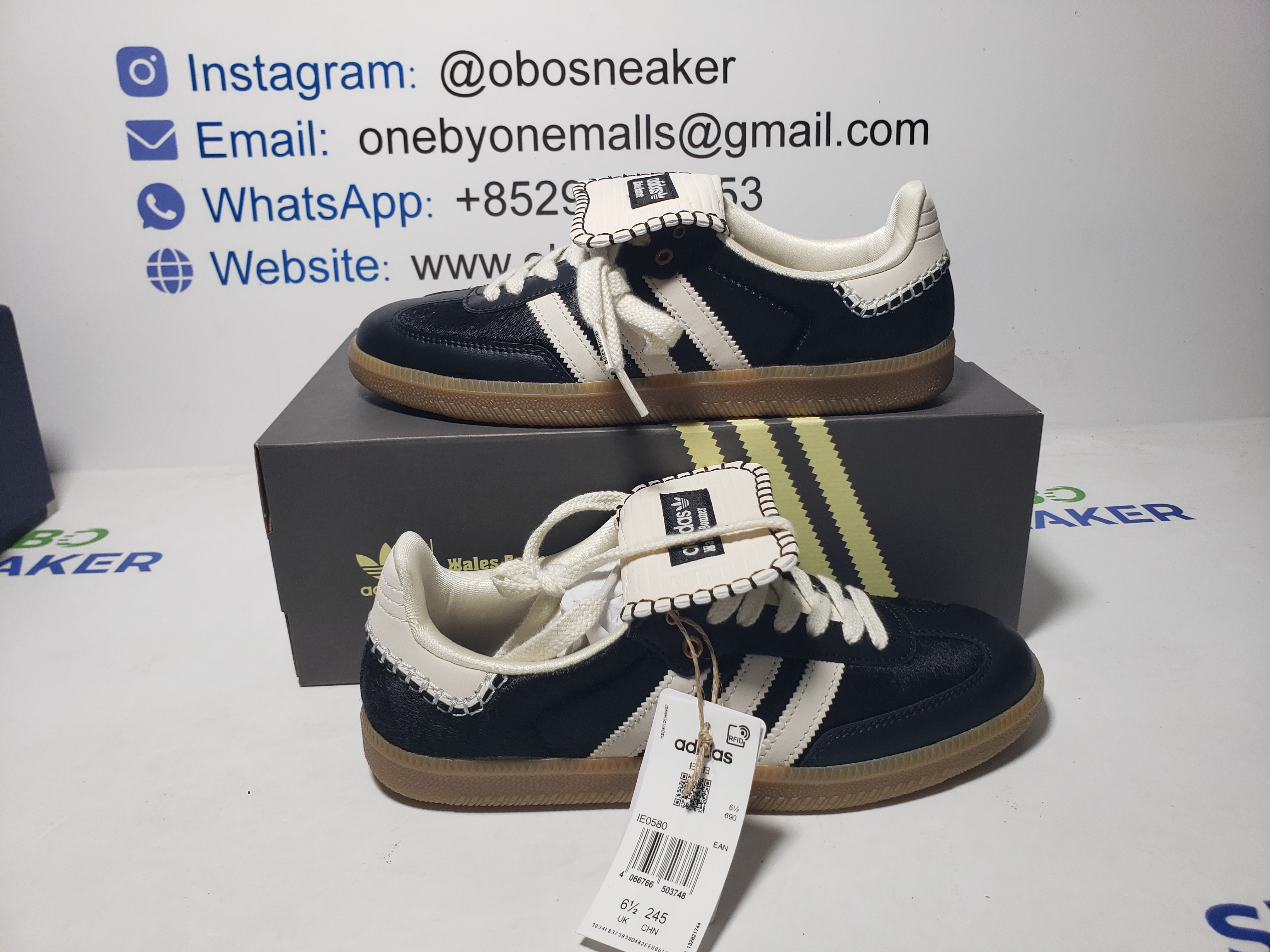 adidas Samba Pony Tonal Wales Bonner Core Black  IE0580  review Obosneaker 01
