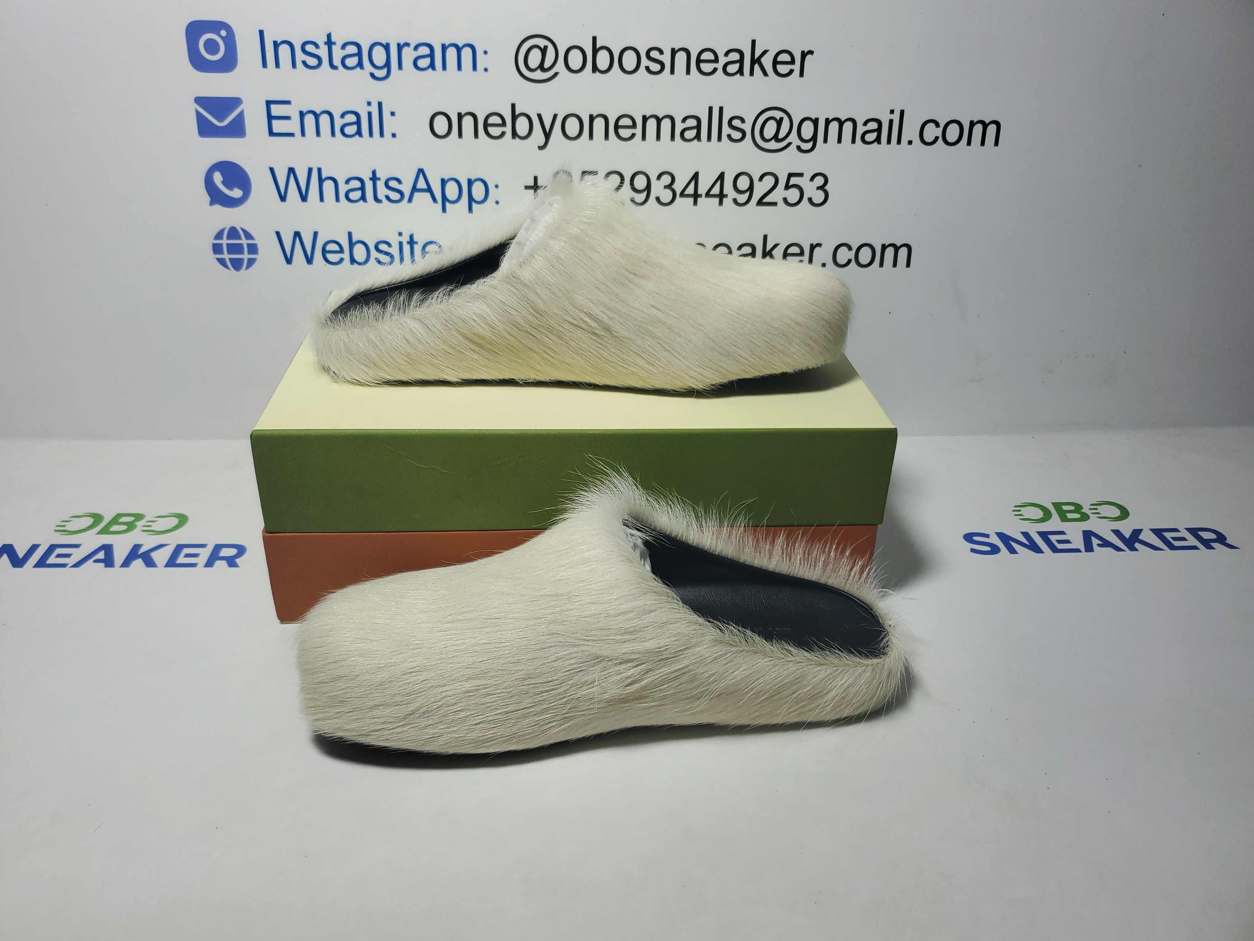 Marni Long-Hair Calfskin Fussbett Sabot Grey SBMR000600P412200N15 review Obosneaker 01