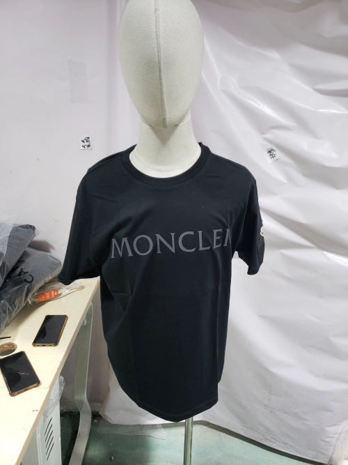 Moncler basic letter print short sleeve black review 