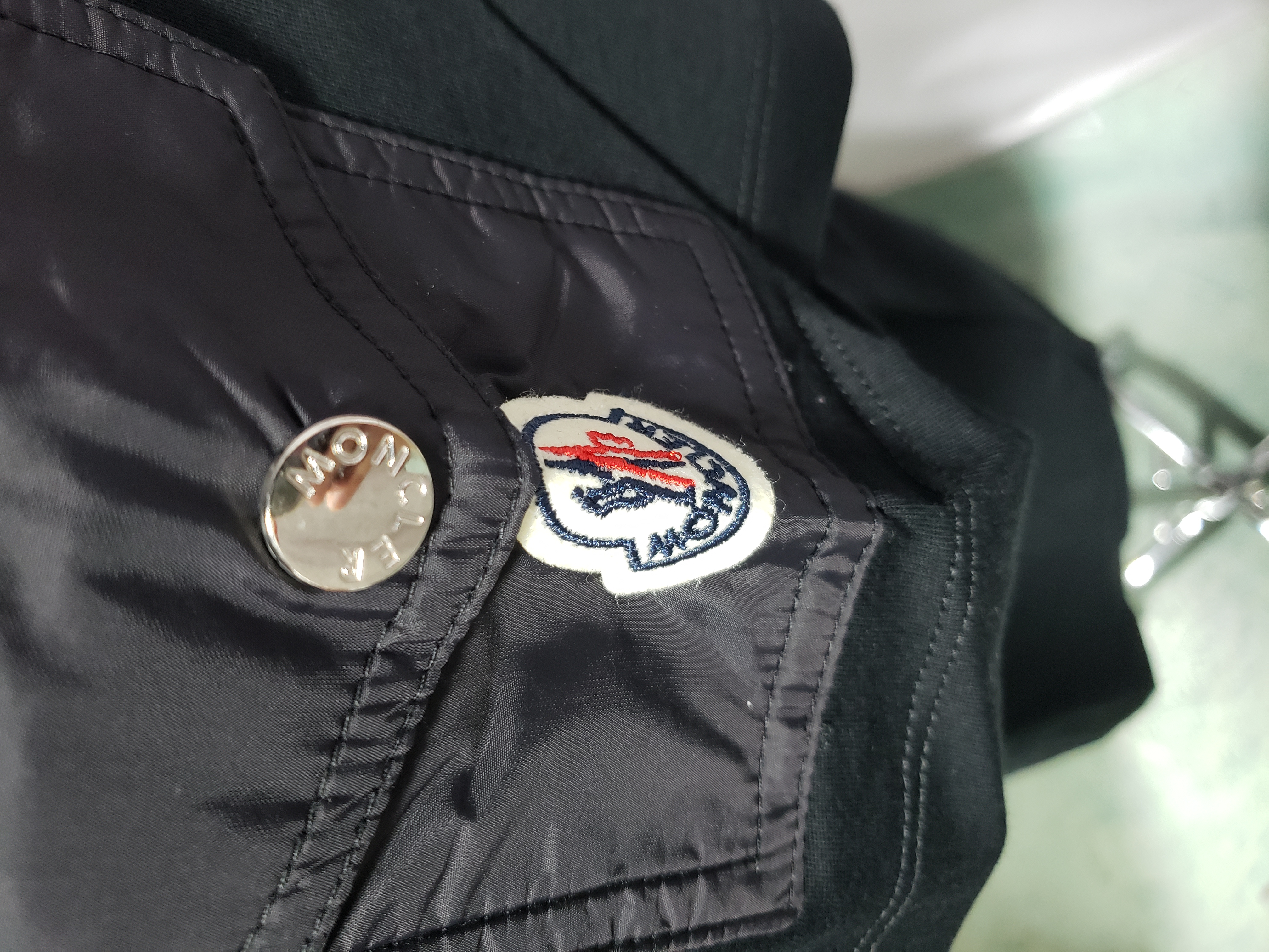 Moncler basic letter print short sleeve black review Obosneaker 03