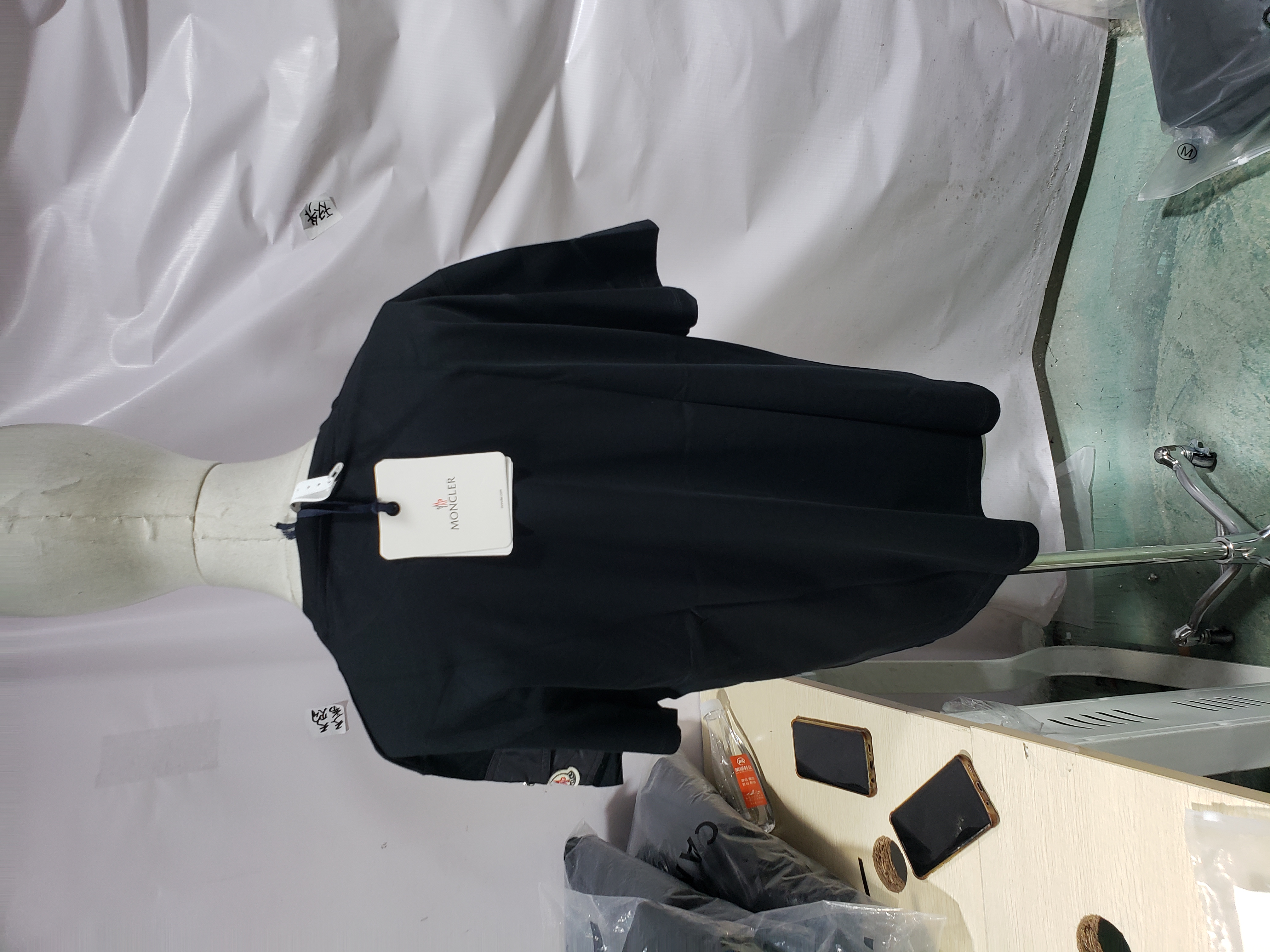 Moncler basic letter print short sleeve black review Obosneaker 04