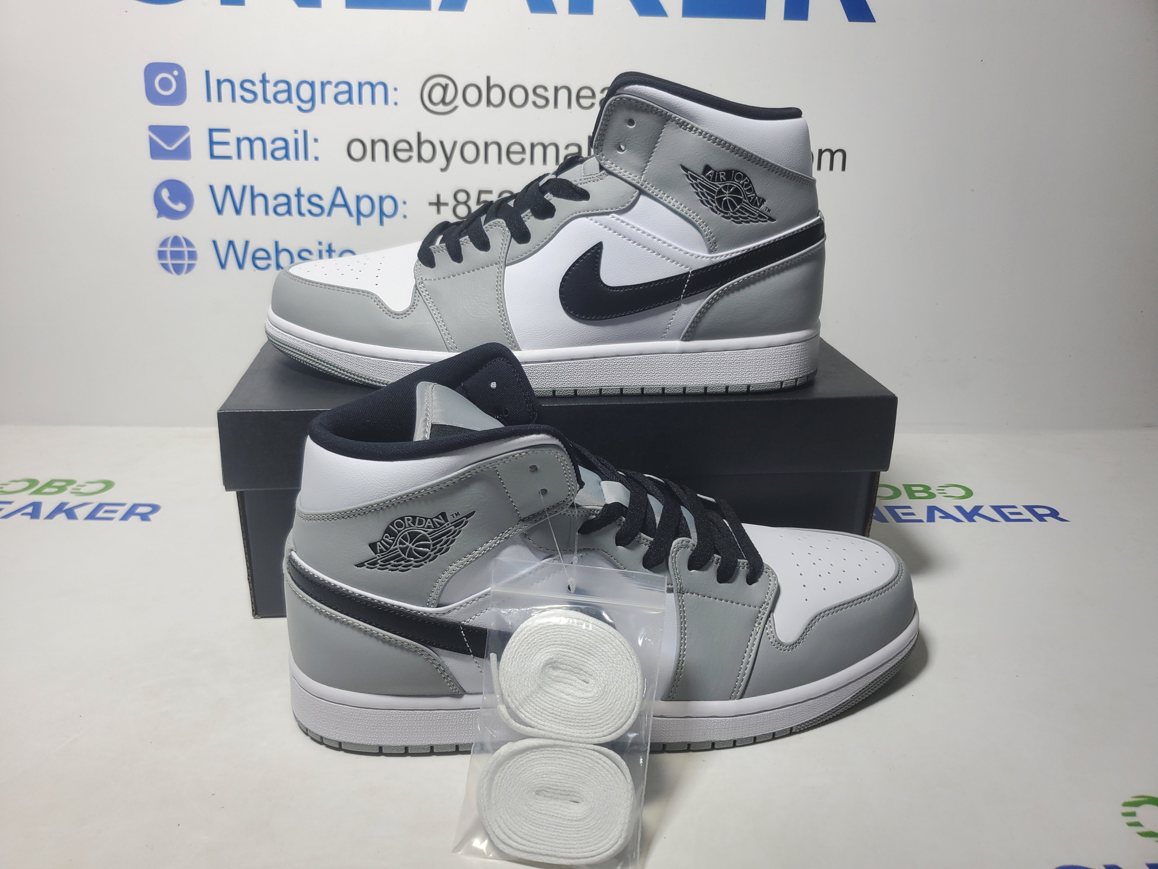 Air  Jordan 1 Mid Light Smoke Grey 554724-092 review Obosneaker 00