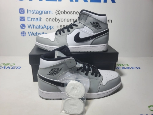 Air  Jordan 1 Mid Light Smoke Grey 554724-092 review 