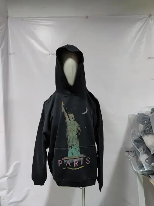 Balenciaga 24Fw Statue Of Liberty Print Hoodie review 