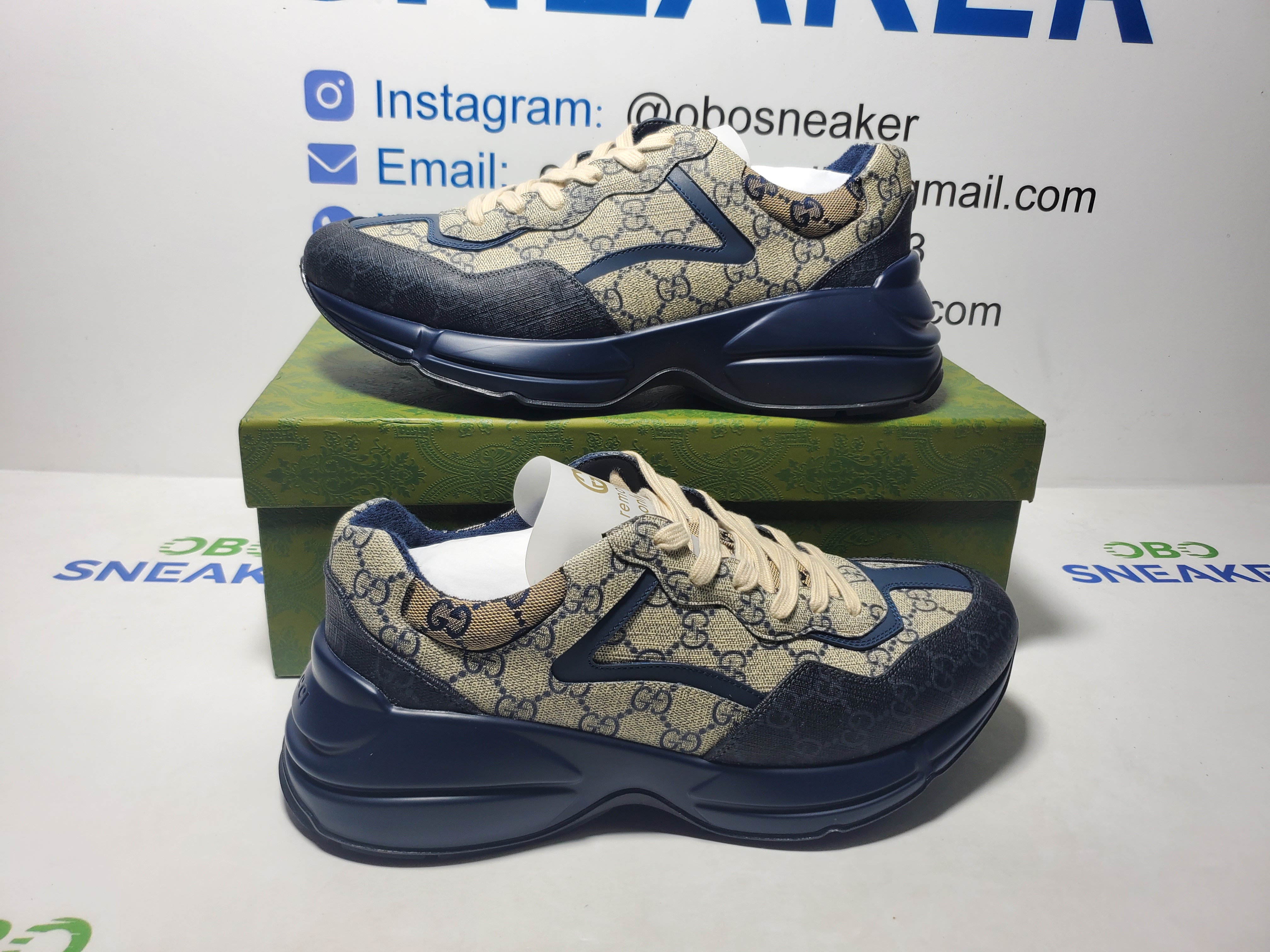 Gucci Rhyton Blue review Obosneaker 00