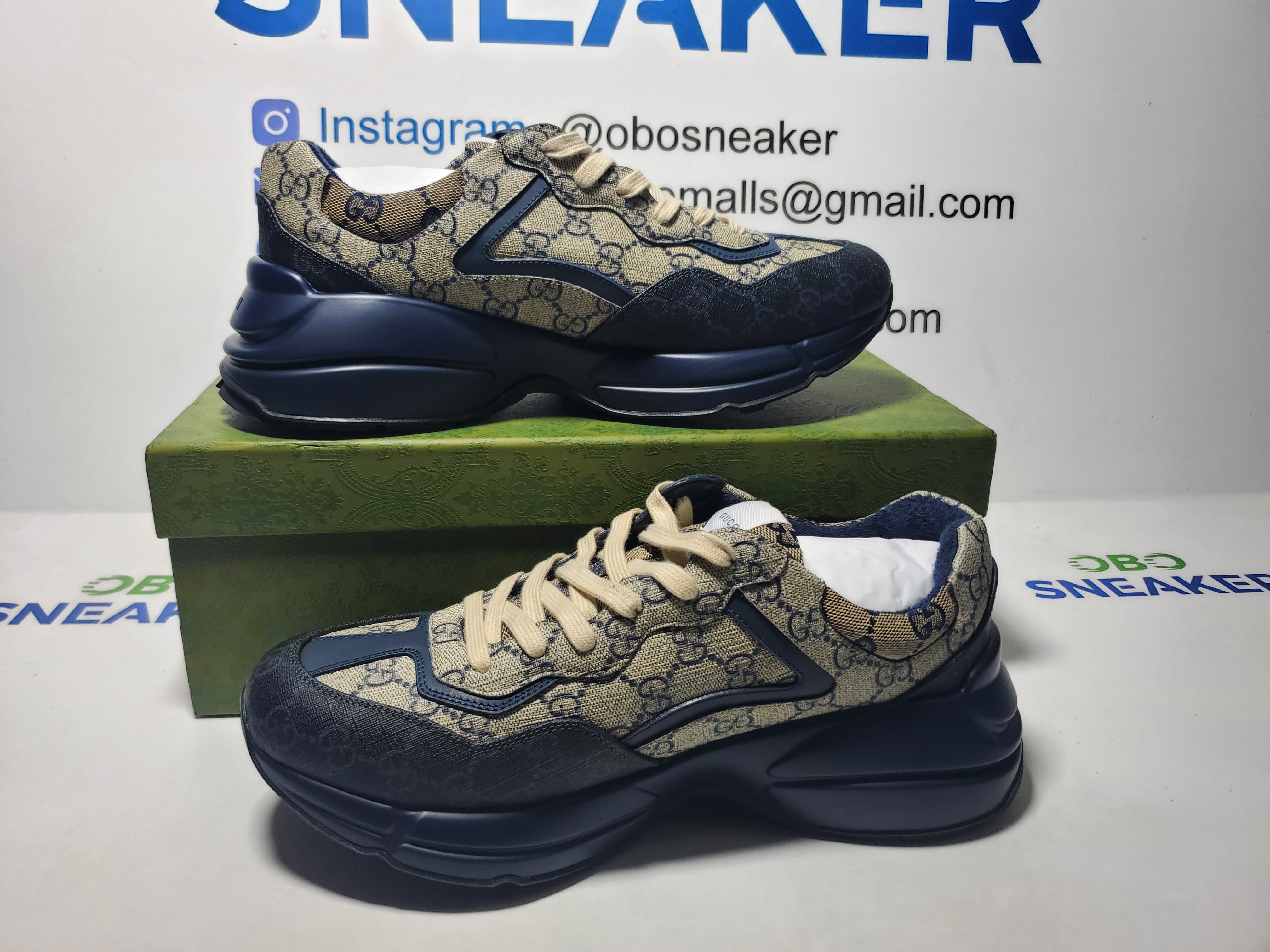 Gucci Rhyton Blue review Obosneaker 01