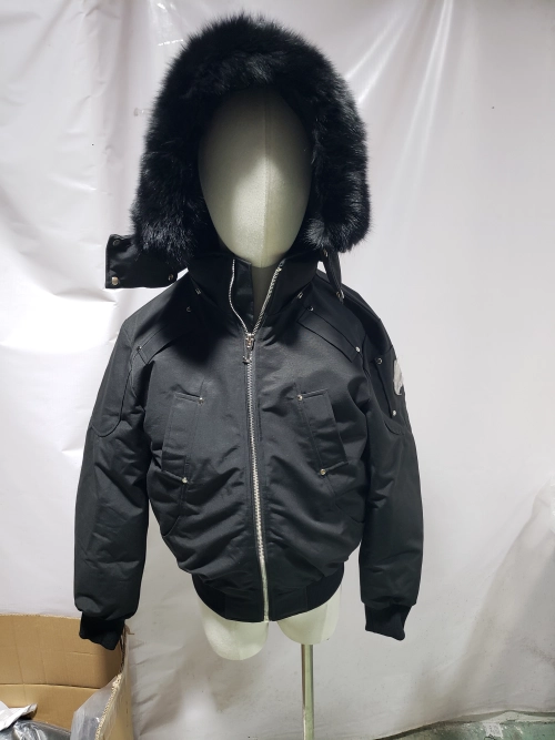【FLASH SALE】Moose Knuckles Men's Balistic Bomber Zip-Up Fur Jacket Black review 