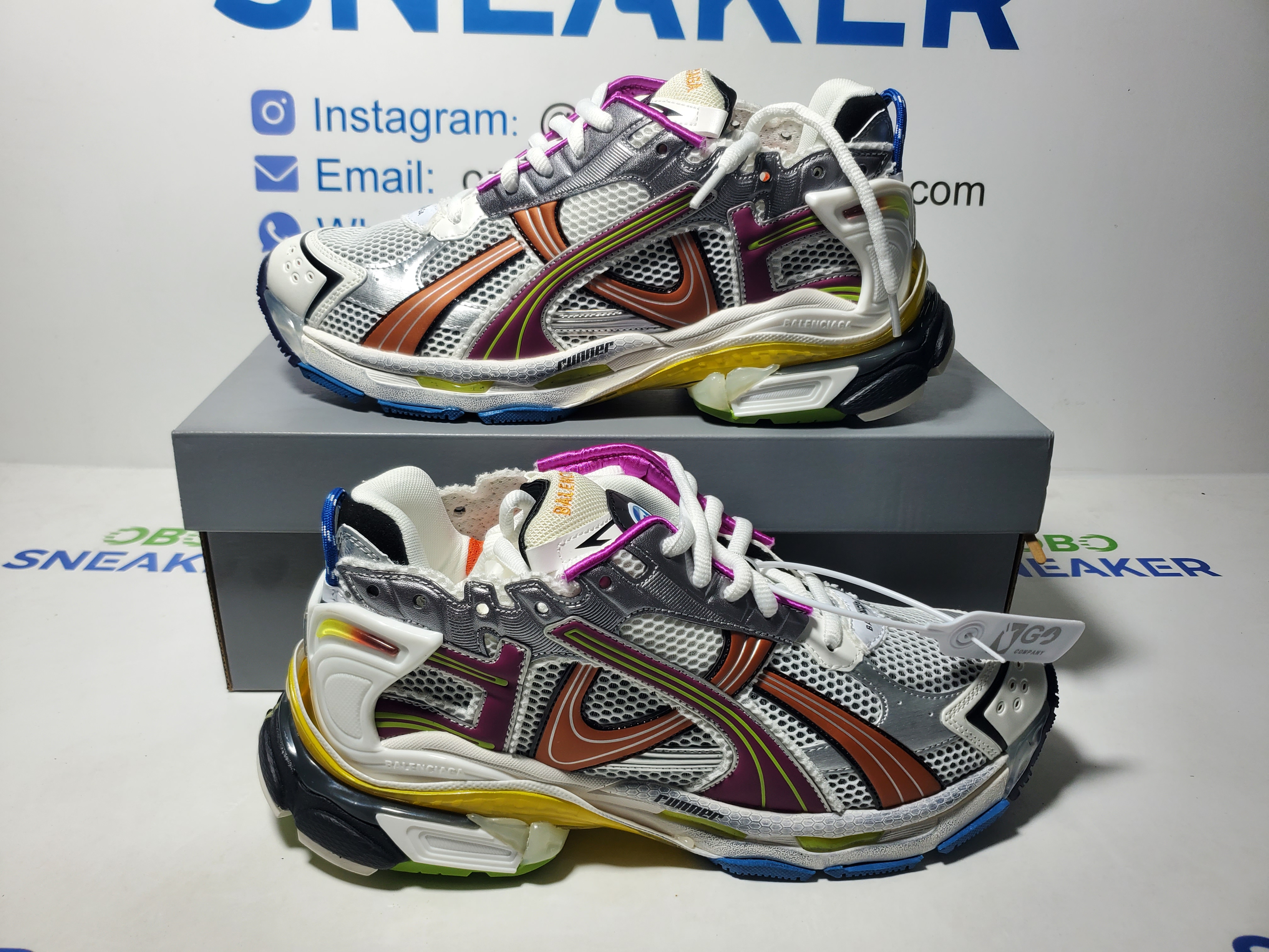 【FLASH SALE】Balenciaga Runner Sneaker Color Orange Powder 772767 W3RBW 9168 review Obosneaker 01