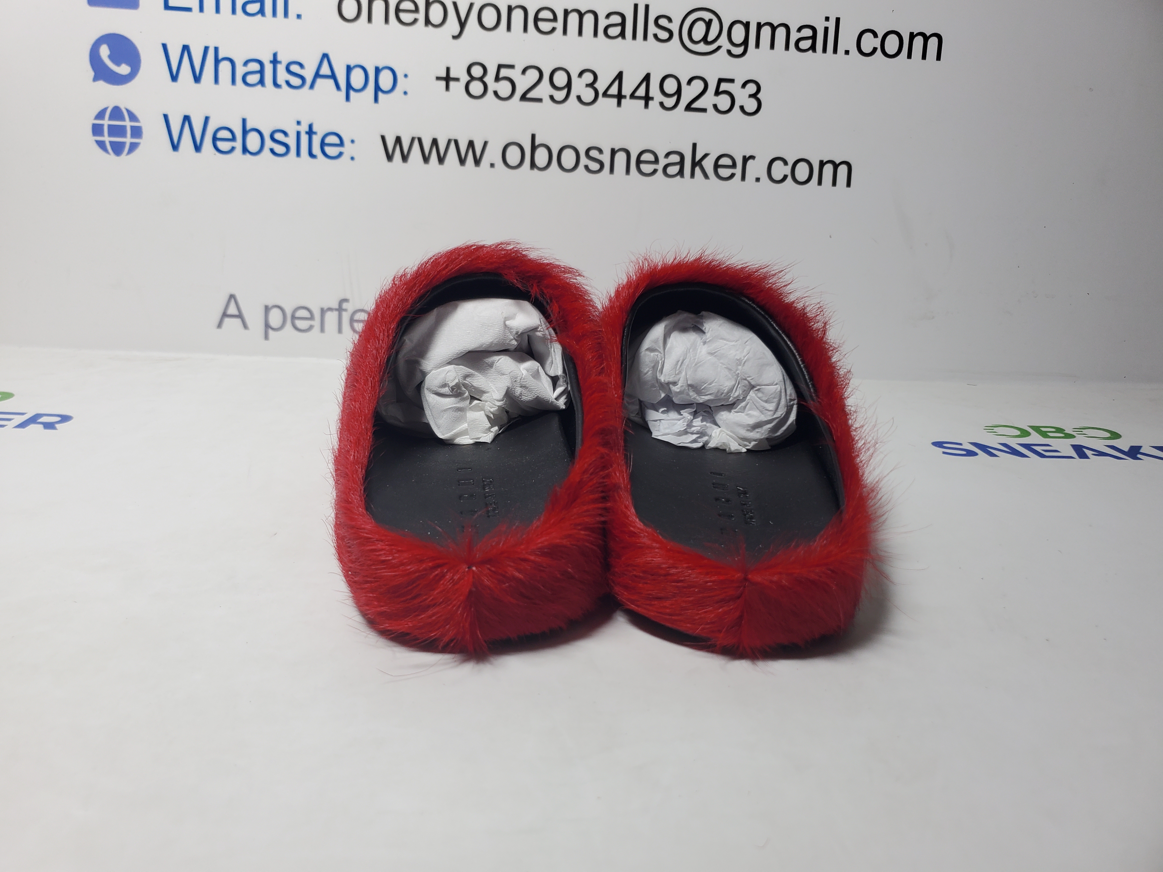 Marni Long-Hair Calfskin Fussbett Sabot Red SBMS004601P412200R66 review Obosneaker 02