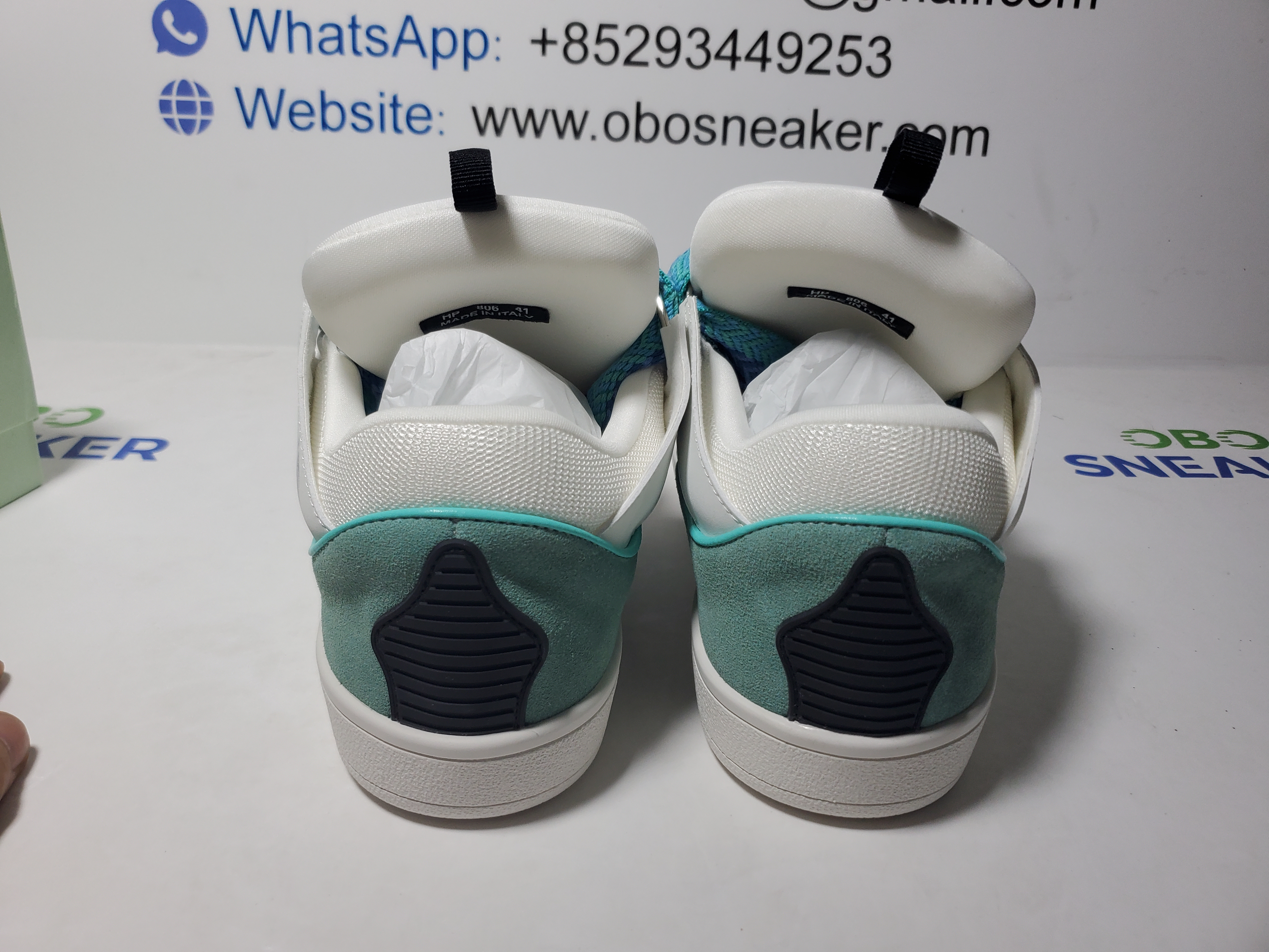 LANVIN White White Blue review Obosneaker 02