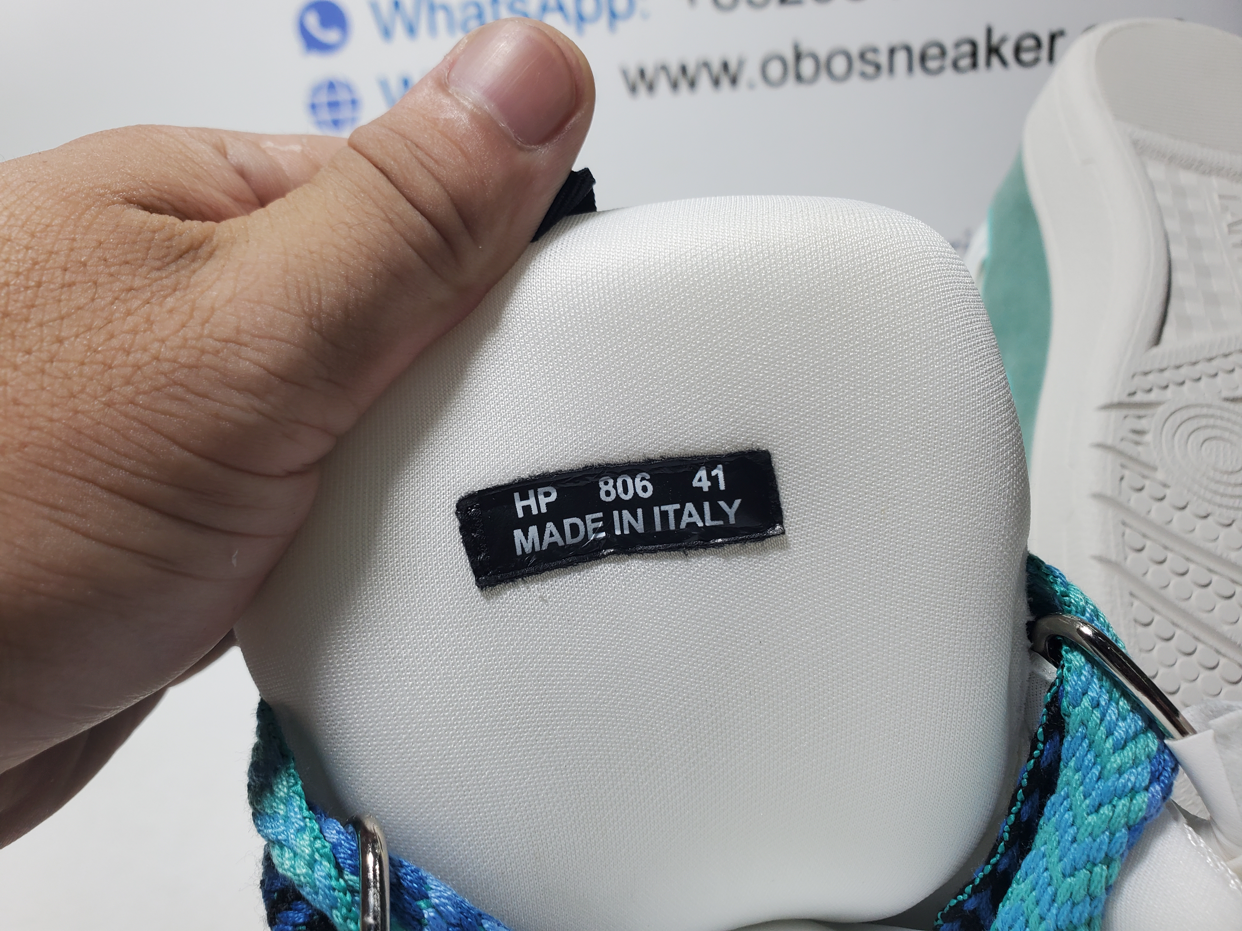 LANVIN White White Blue review Obosneaker 05