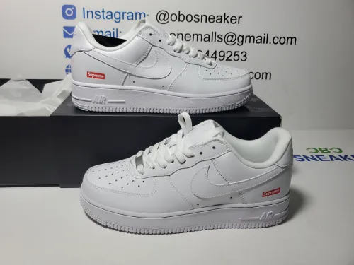 Supreme x Nike Air Force 1 Low White For Sale CU9225-100 review 