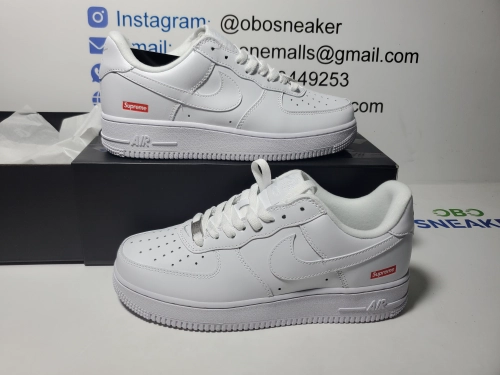 Supreme x Nike Air Force 1 Low White For Sale CU9225-100 review 