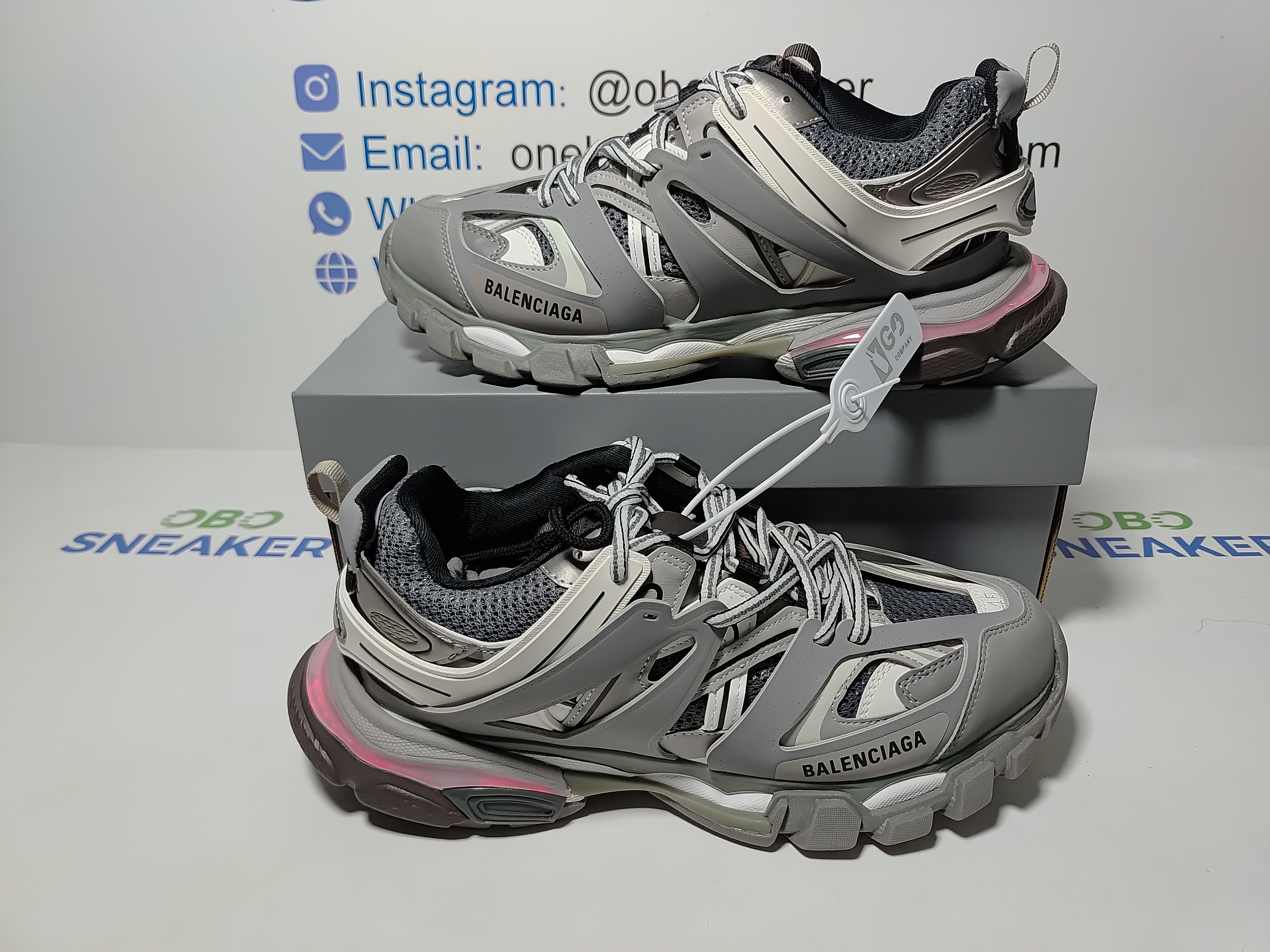 Balenciaga Tess S.Grey  555032 W1GB7 1214 (With LED) review obosneaker 01