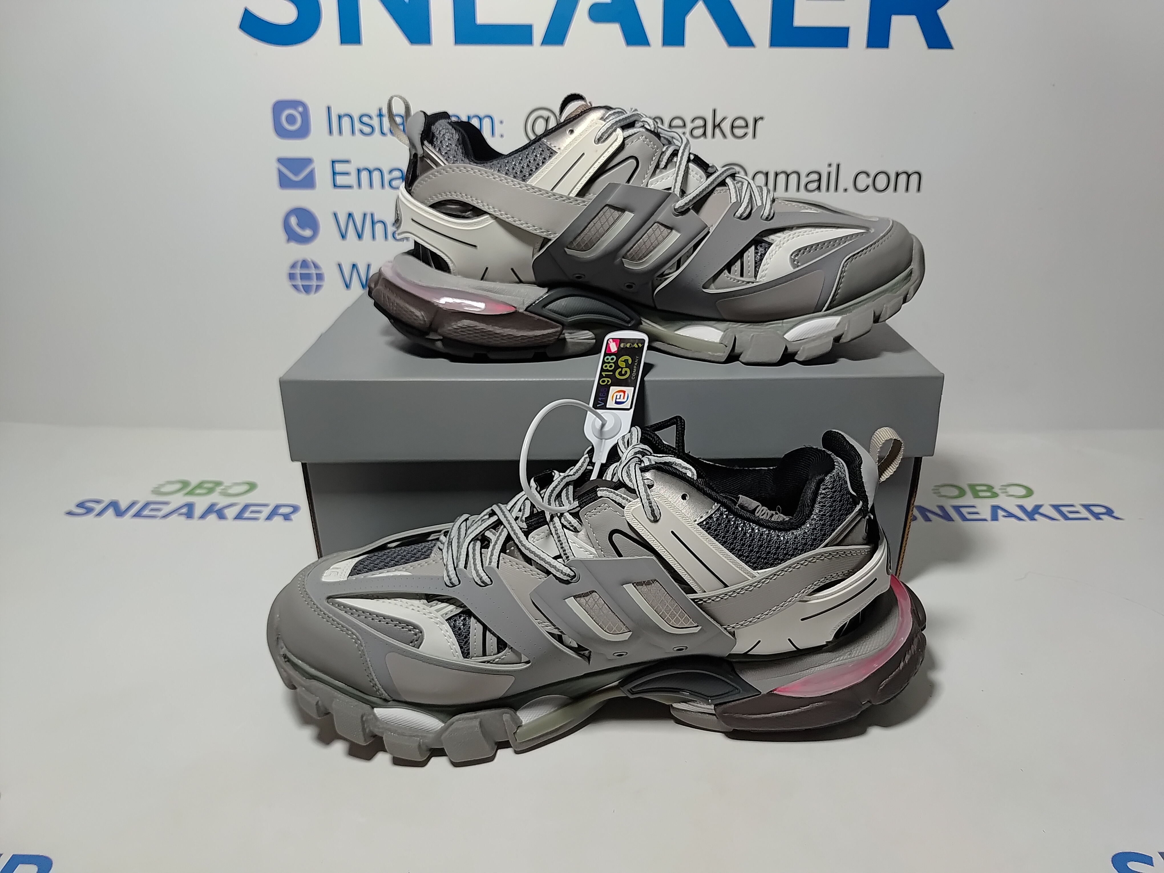 Balenciaga Tess S.Grey  555032 W1GB7 1214 (With LED) review obosneaker 00