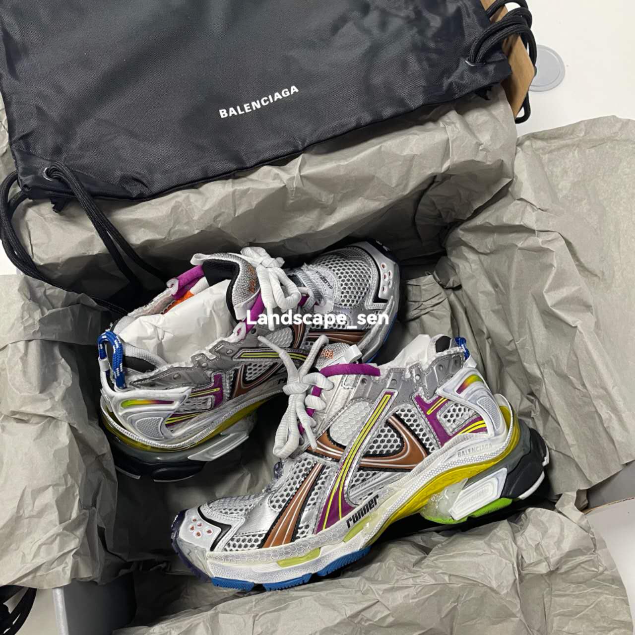 【FLASH SALE】Balenciaga Runner Sneaker Color Orange Powder 772767 W3RBW 9168 review Lylan 00