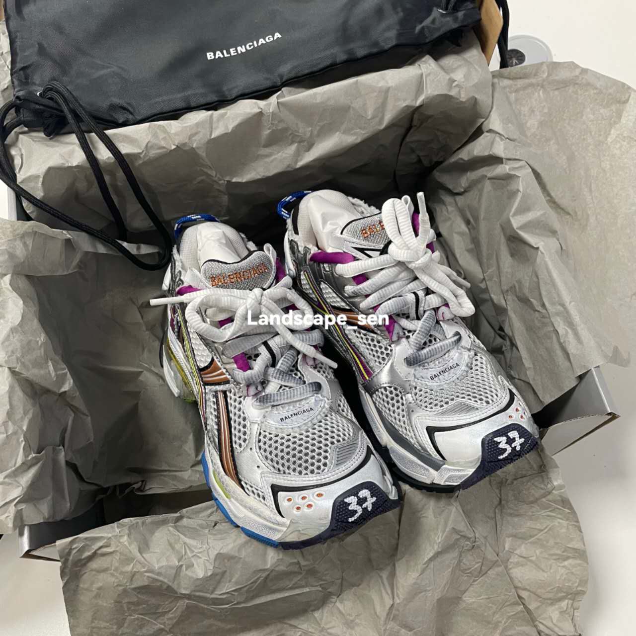【FLASH SALE】Balenciaga Runner Sneaker Color Orange Powder 772767 W3RBW 9168 review Lylan 01
