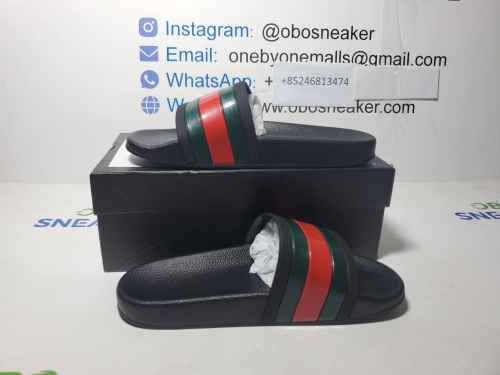 Gucci Web Accent Rubber Slides review 