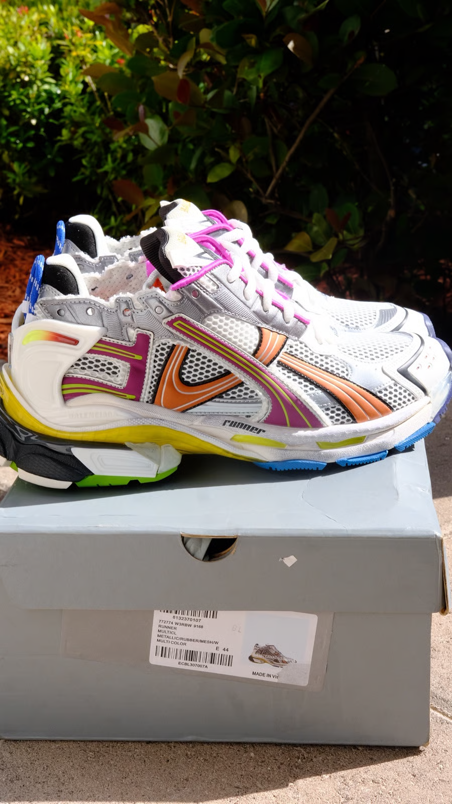 【FLASH SALE】Balenciaga Runner Sneaker Color Orange Powder 772767 W3RBW 9168 review Hunter