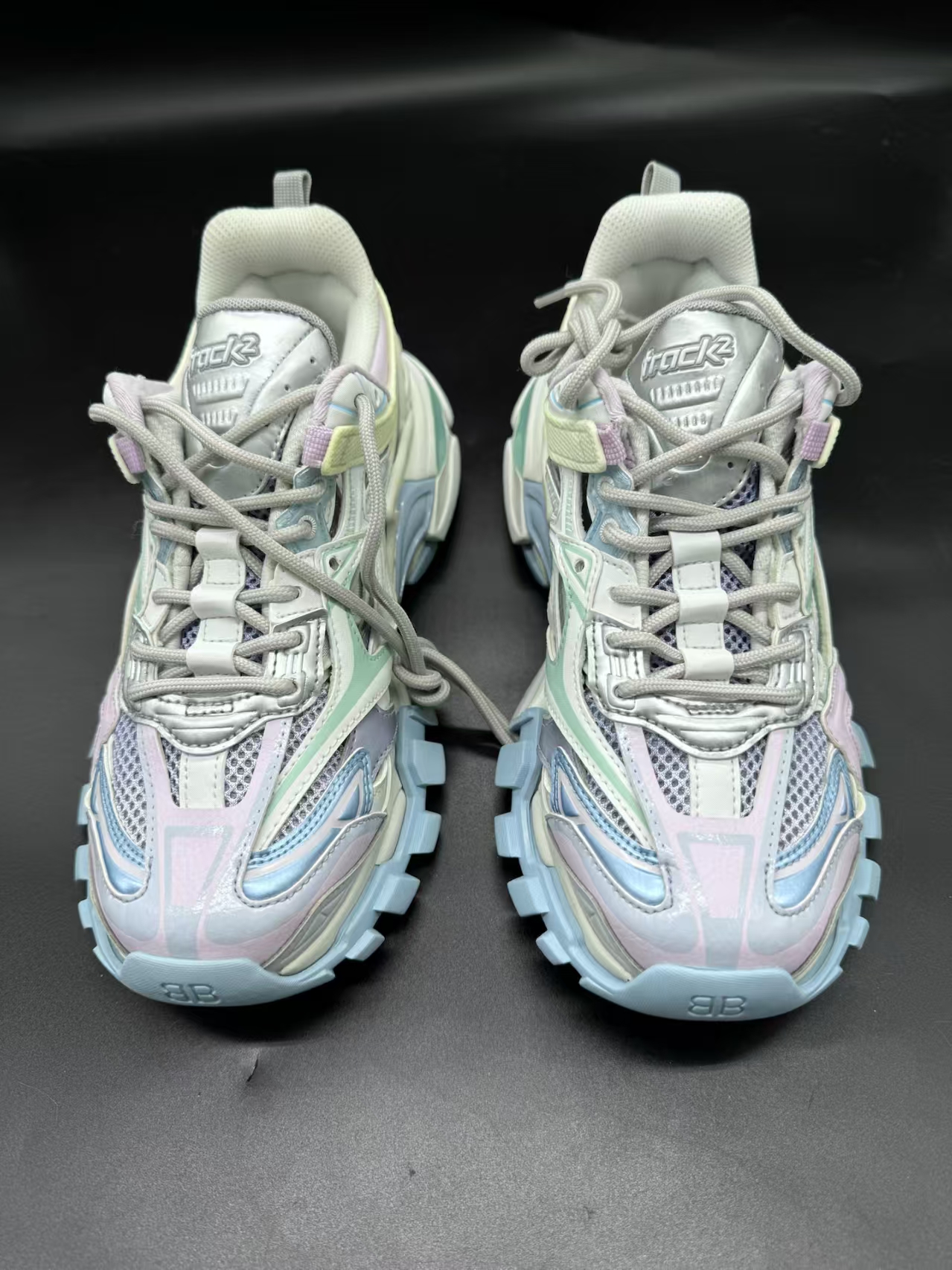 Balenciaga Track 2 Sneaker Military Black Pale White Purple 568615 W2GN3 9045 review Lars 01