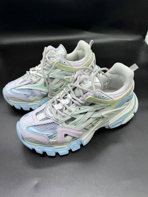 Balenciaga Track 2 Sneaker Military Black Pale White Purple 568615 W2GN3 9045 review 