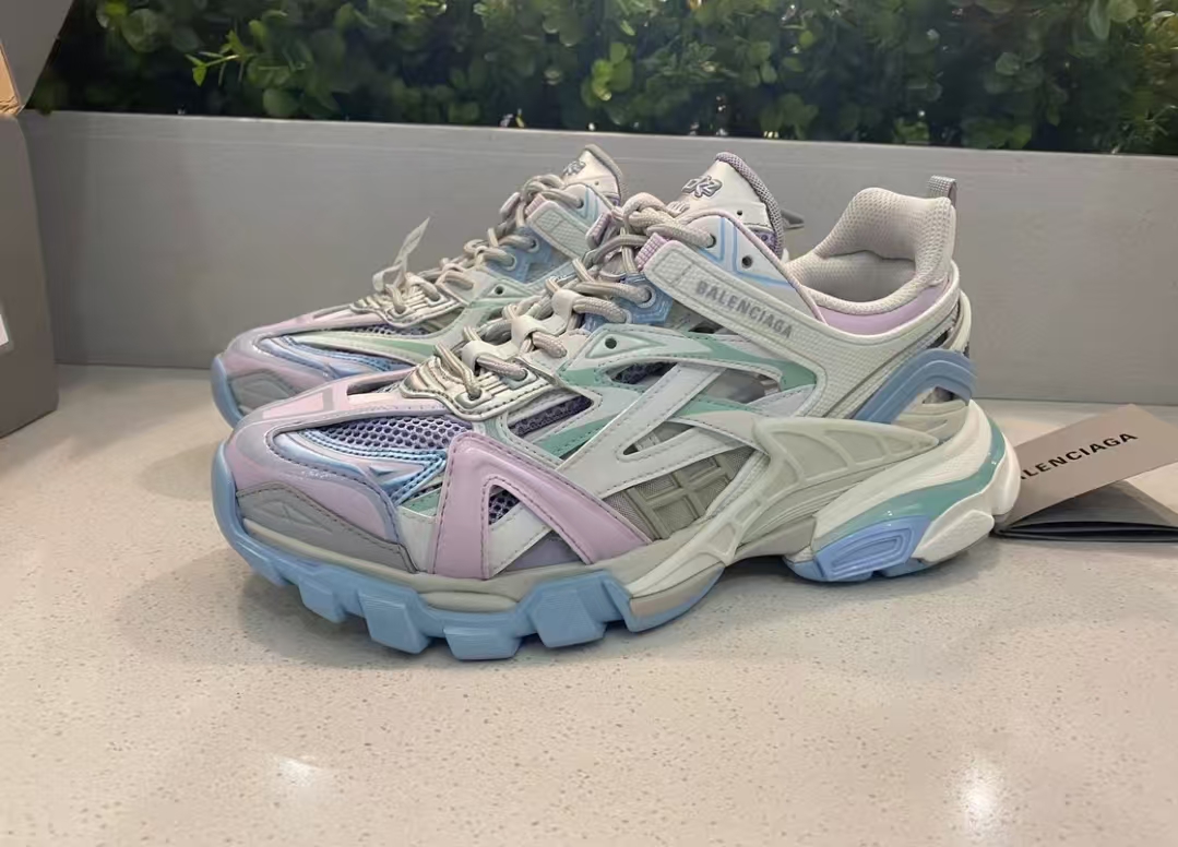 Balenciaga Track 2 Sneaker Military Black Pale White Purple 568615 W2GN3 9045 review Kirk 01