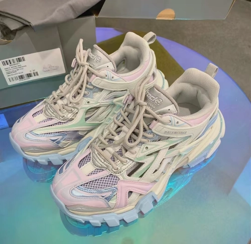 Balenciaga Track 2 Sneaker Military Black Pale White Purple 568615 W2GN3 9045 review 