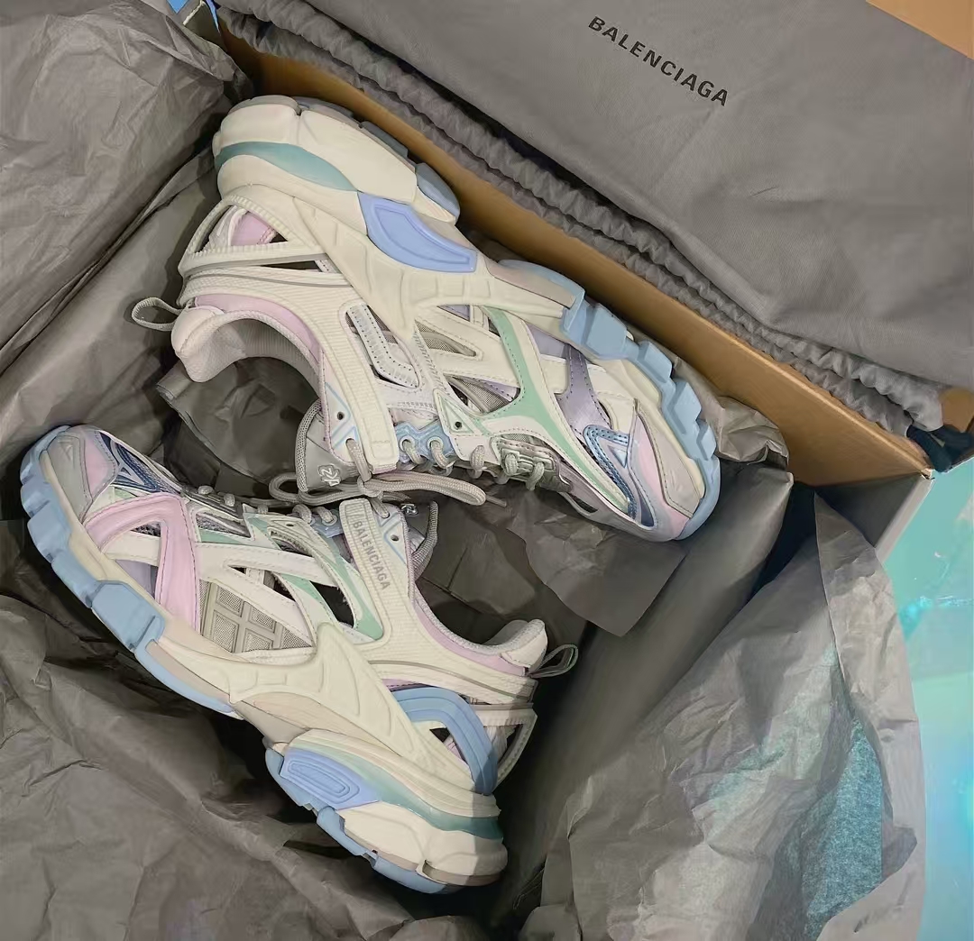 Balenciaga Track 2 Sneaker Military Black Pale White Purple 568615 W2GN3 9045 review Norman