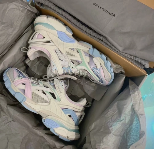 Balenciaga Track 2 Sneaker Military Black Pale White Purple 568615 W2GN3 9045 review 