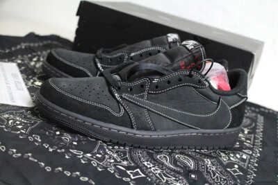 【$59 SALE】Air Jordan 1 Retro Low OG SP Travis Scott Black Phantom DM7866-001 review 