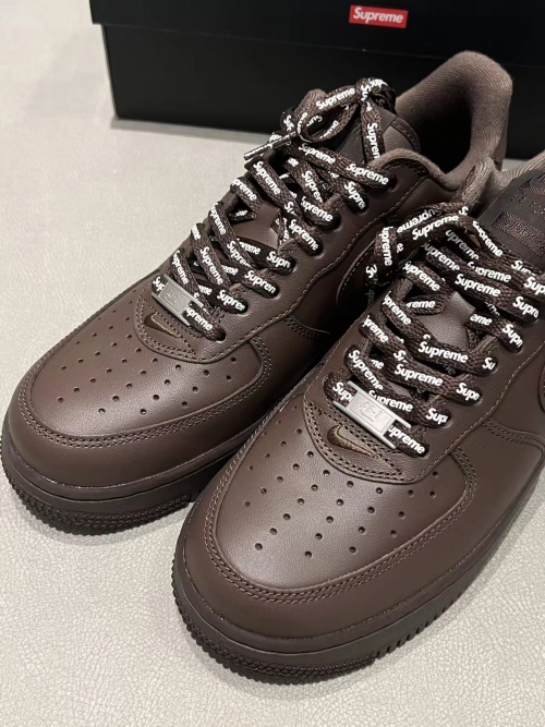 Supreme x Nike Air Force 1 Low Baroque Brown CU9225-200 review 