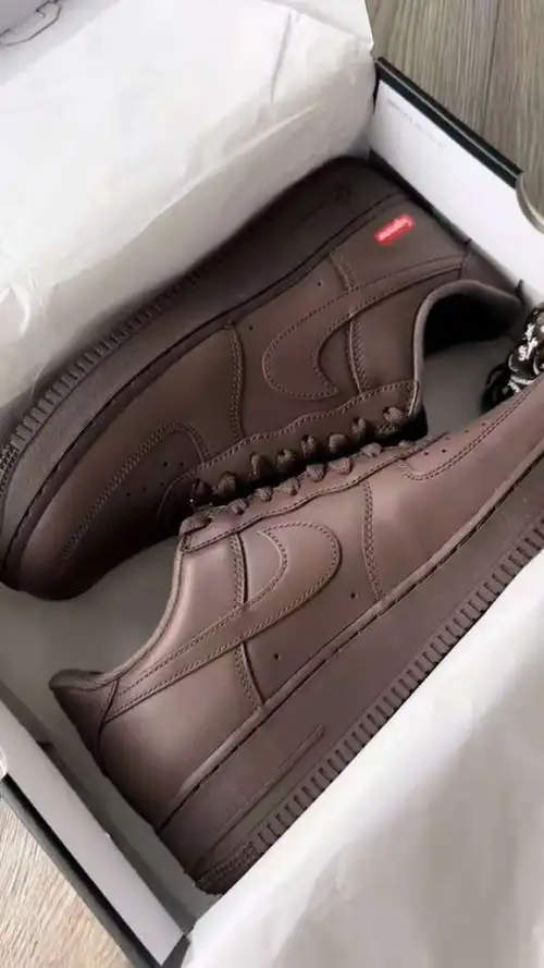 Supreme x Nike Air Force 1 Low Baroque Brown CU9225-200 review 