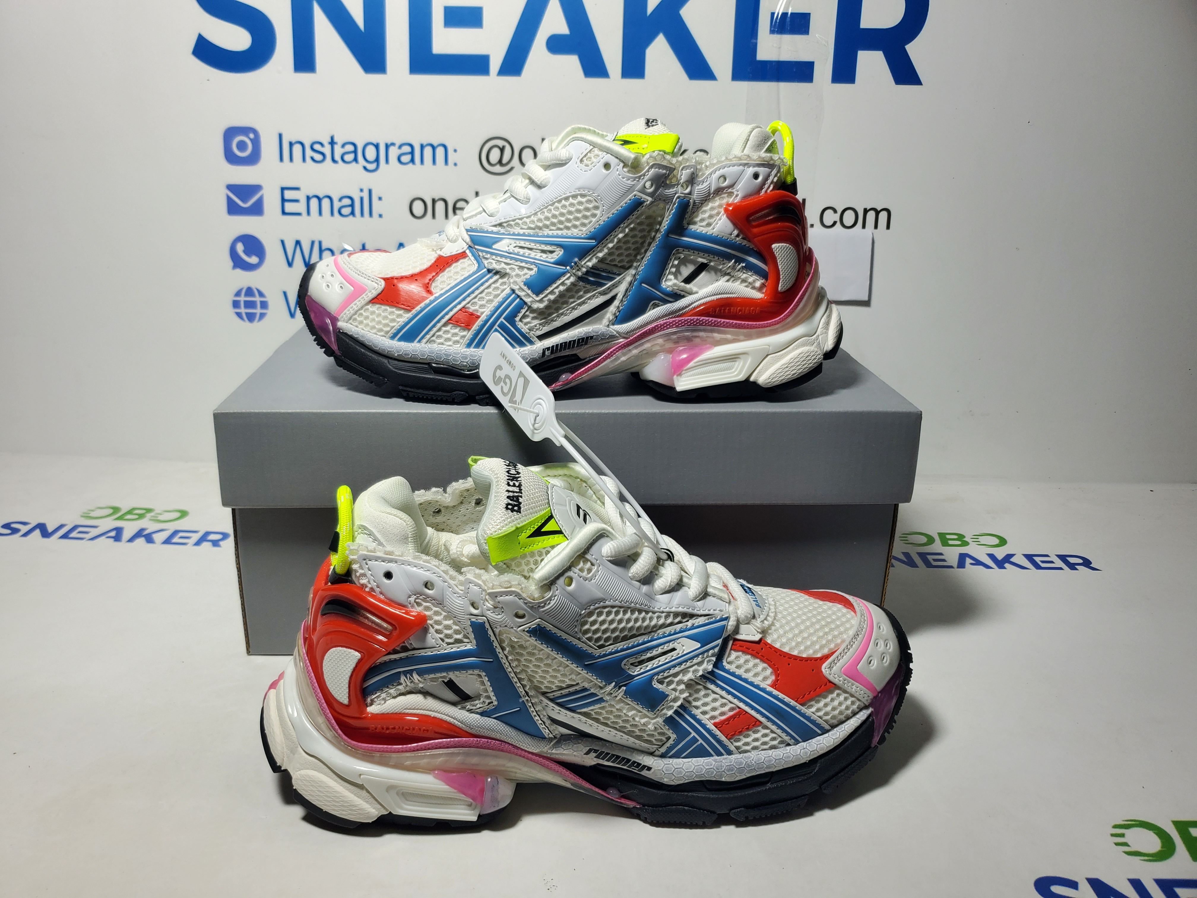 Balenciaga Runner White-Blue--Red 677402 W3RB6 9645 review obosneaker 00