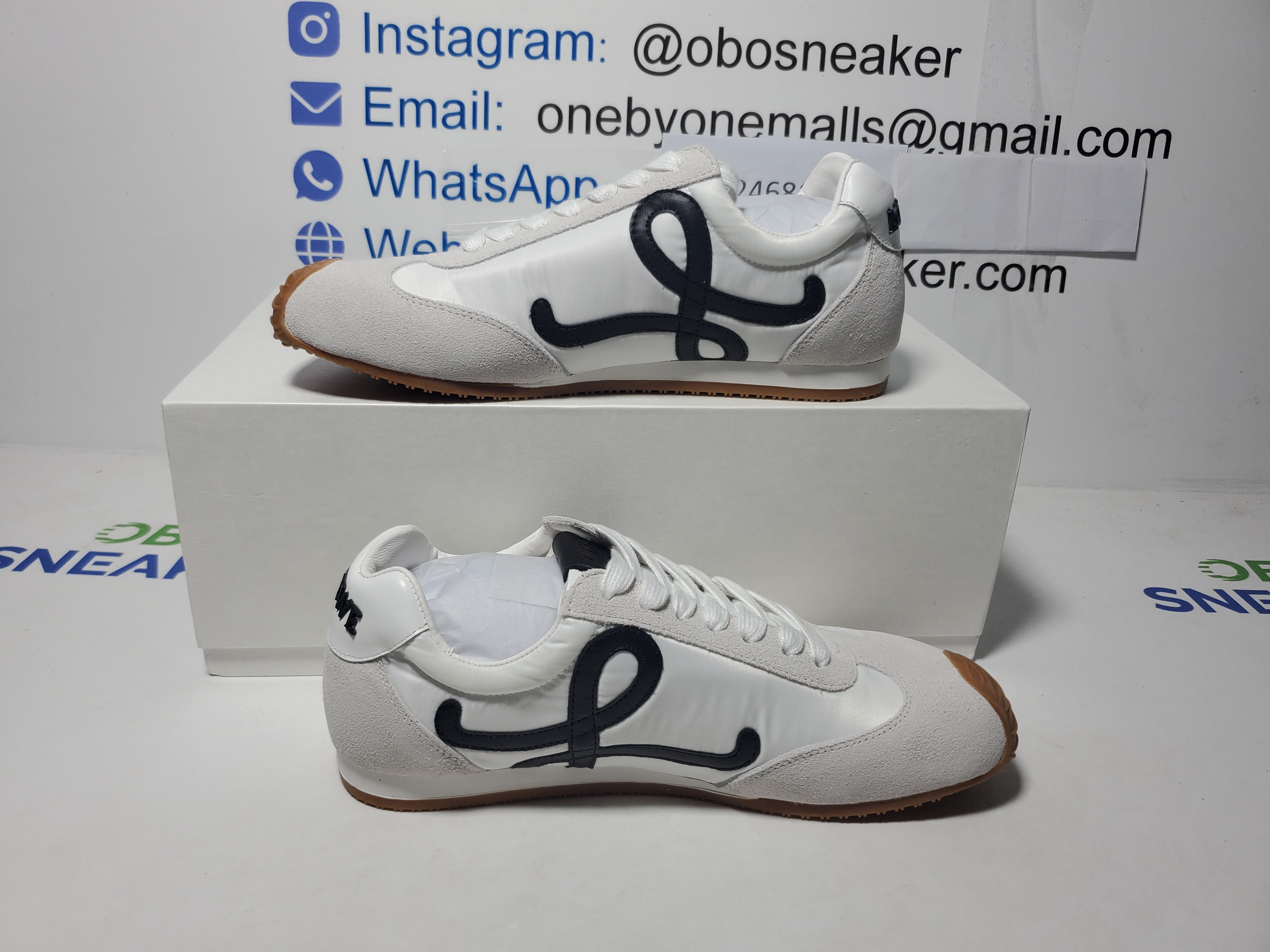 LOEWE Ballet Runner 2.0 White Black LLBR282X01-2101 review Obosneaker 05