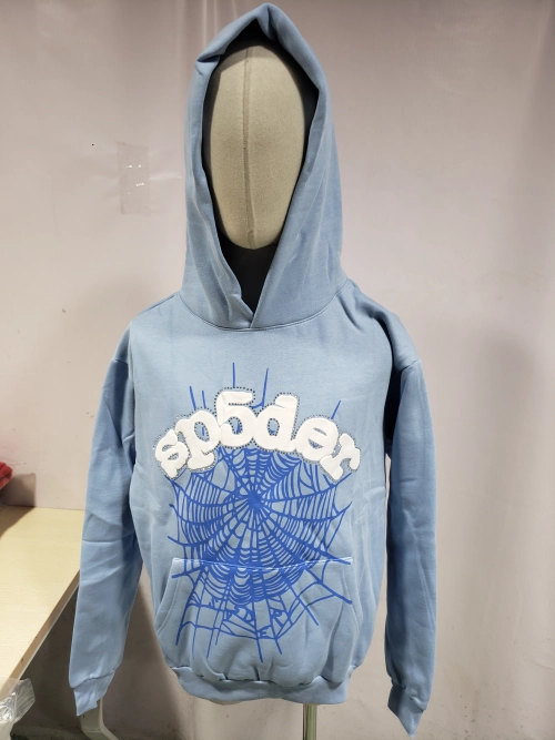 Sp5der Web Hoodie Blue review 